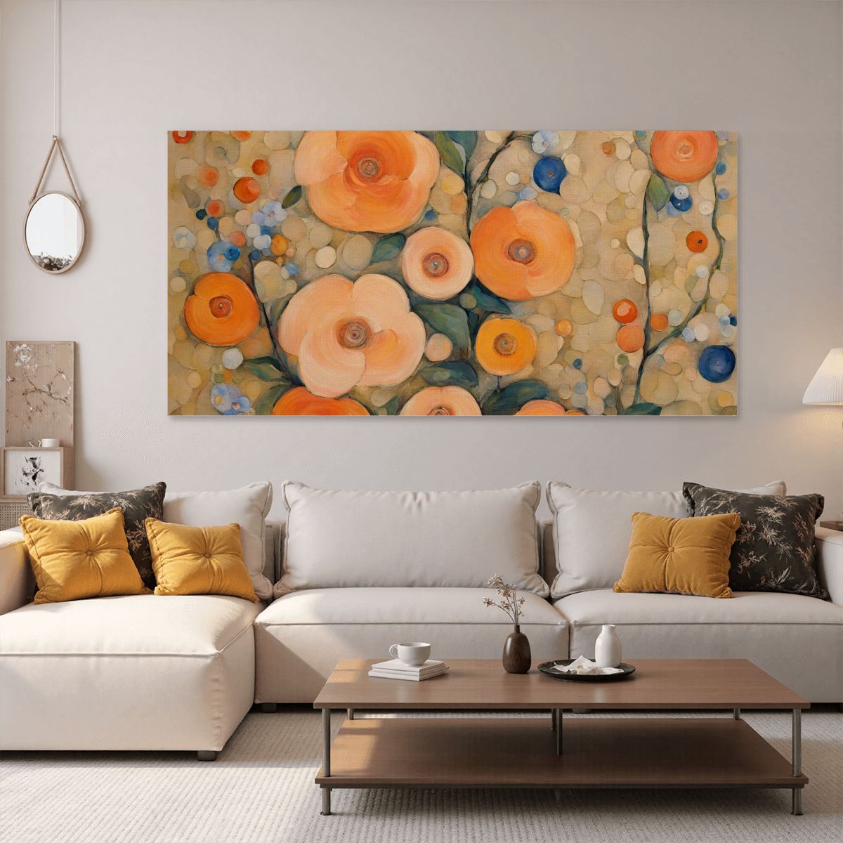 60" x 30" Printed Canvas Fabric Wall Art - No Frame (Made in USA)