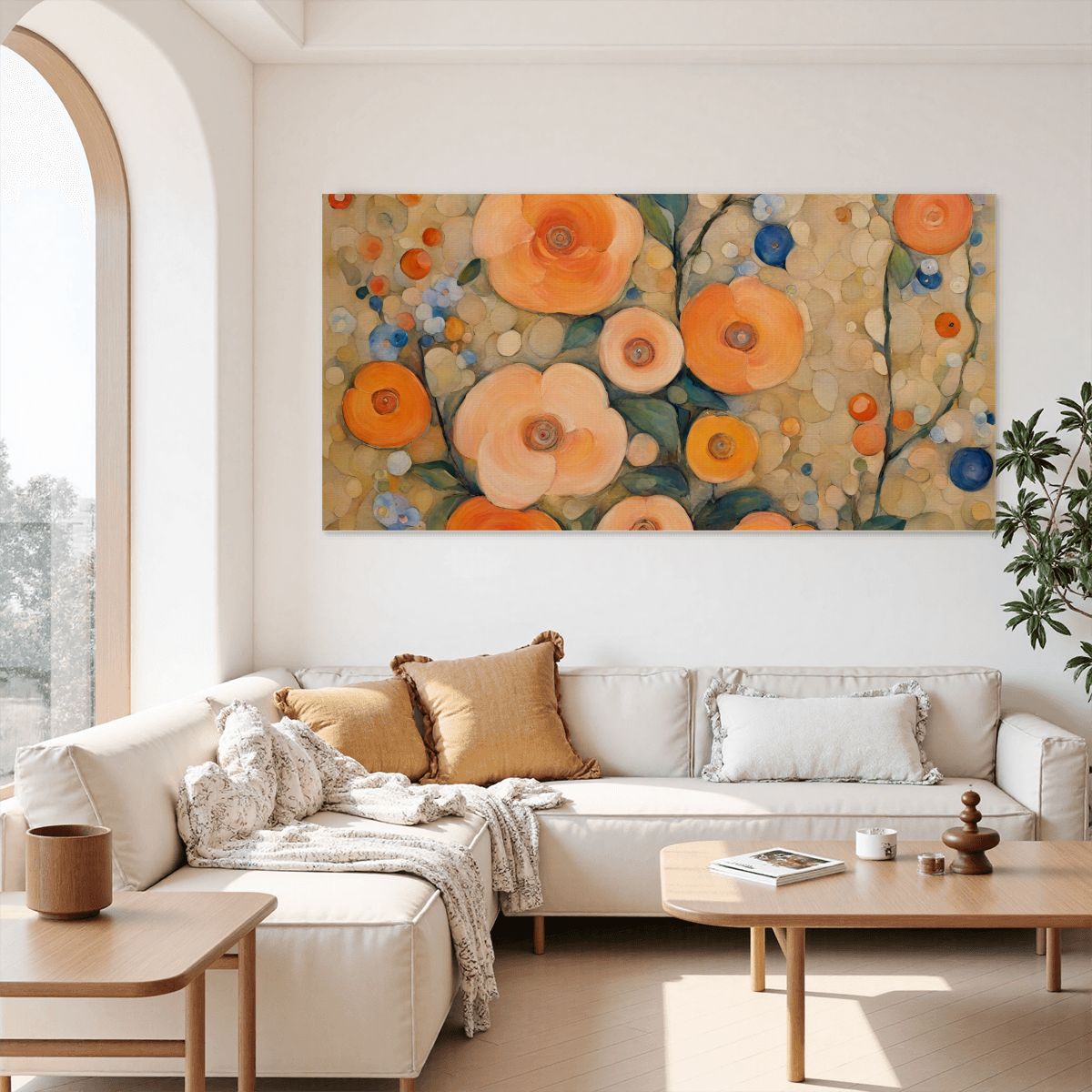 60" x 30" Printed Canvas Fabric Wall Art - No Frame (Made in USA)