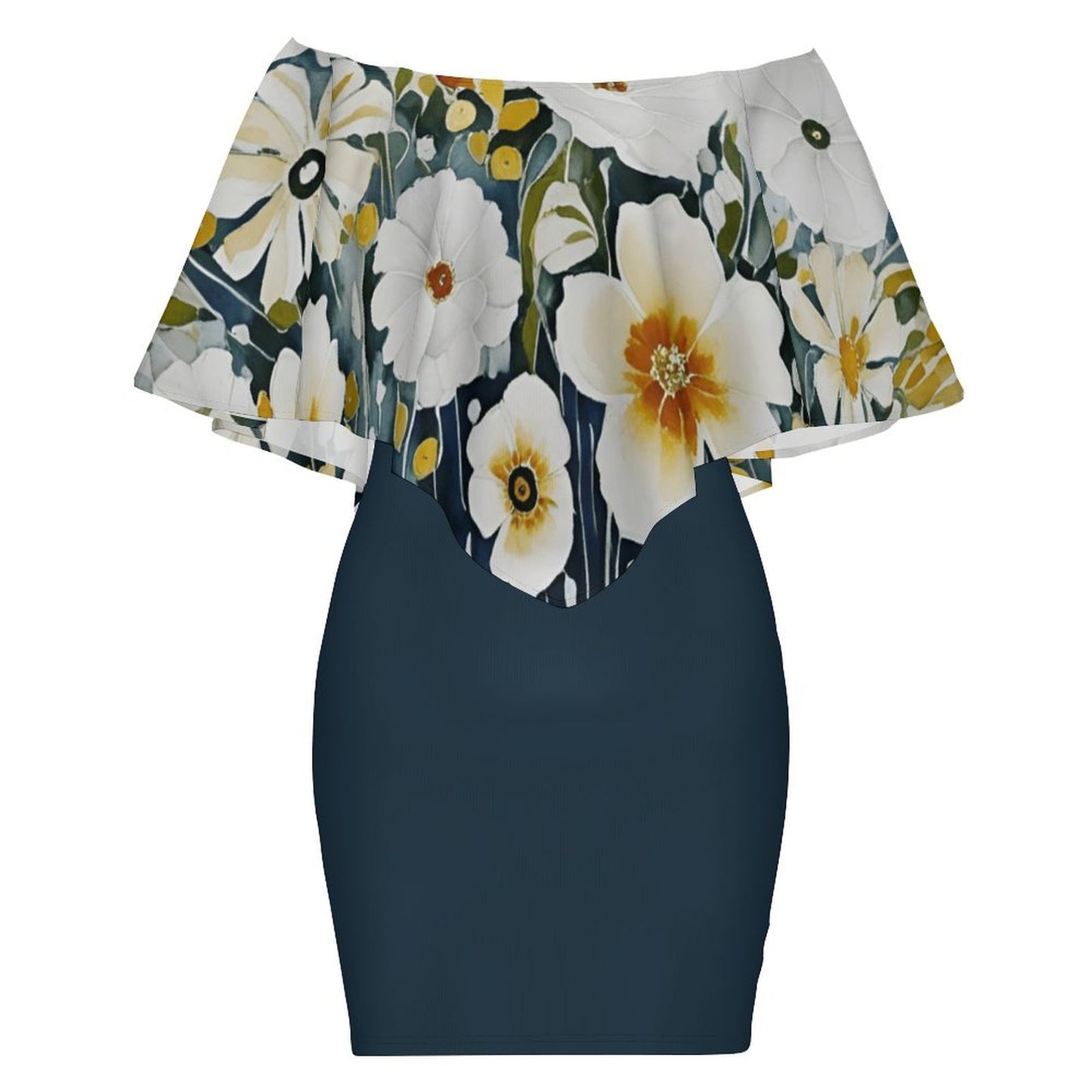 Tiffany  Women's Off-shoulder Shawl Dress