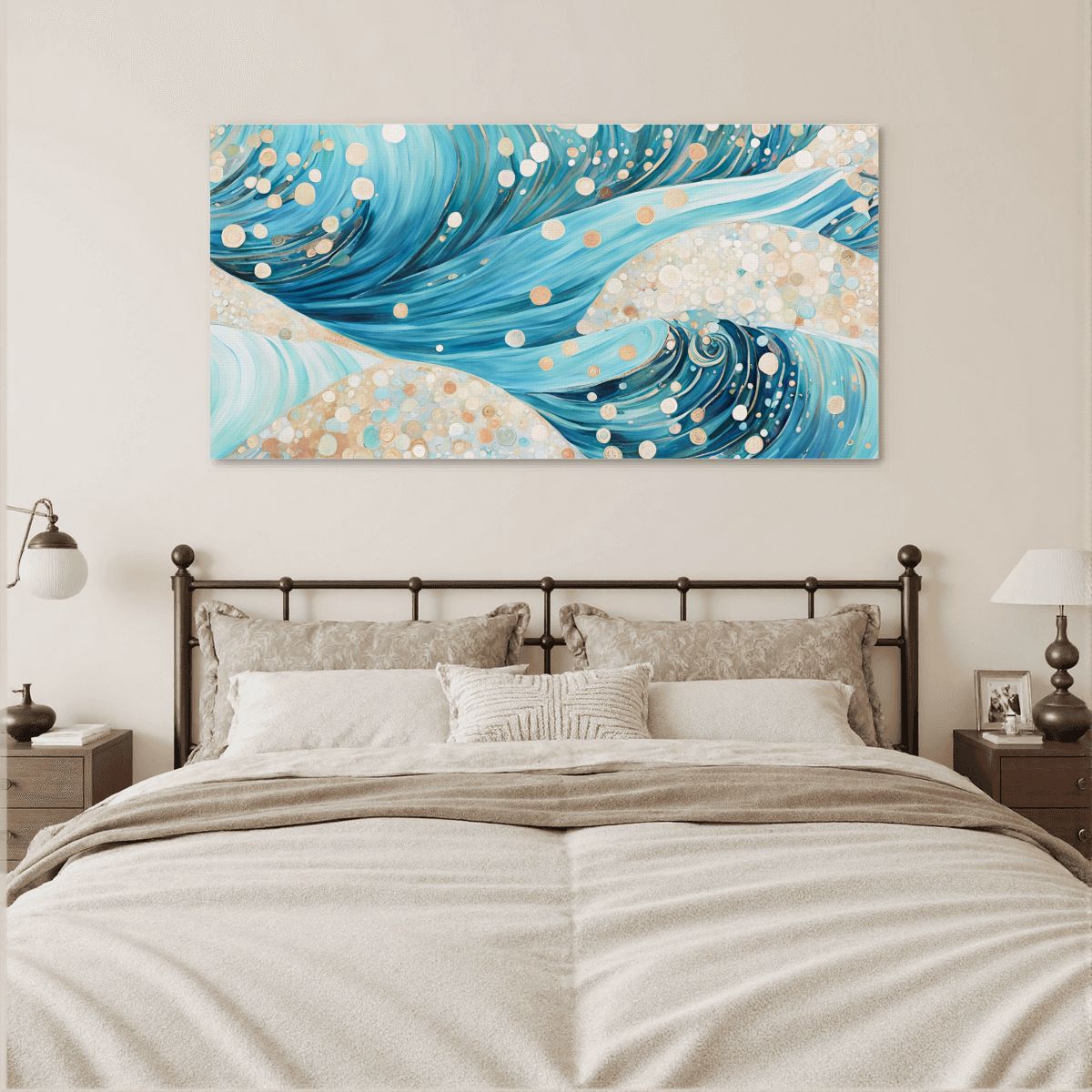 60" x 30" Printed Canvas Fabric Wall Art - No Frame (Made in USA)