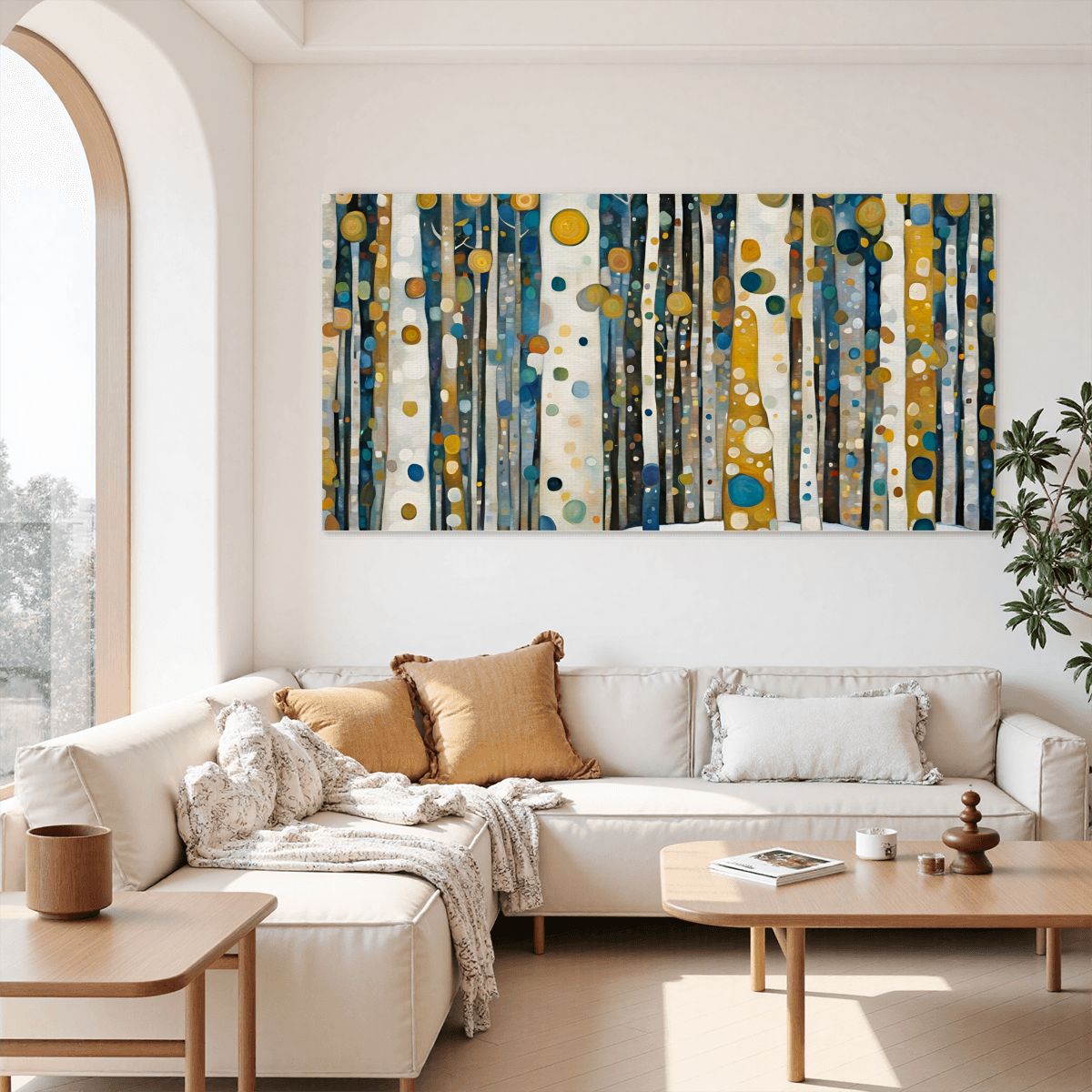 60" x 30" Printed Canvas Fabric Wall Art - No Frame (Made in USA)