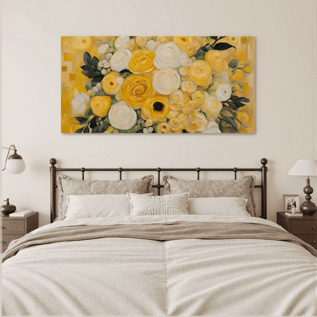 60" x 30" Printed Canvas Fabric Wall Art - No Frame (Made in USA)