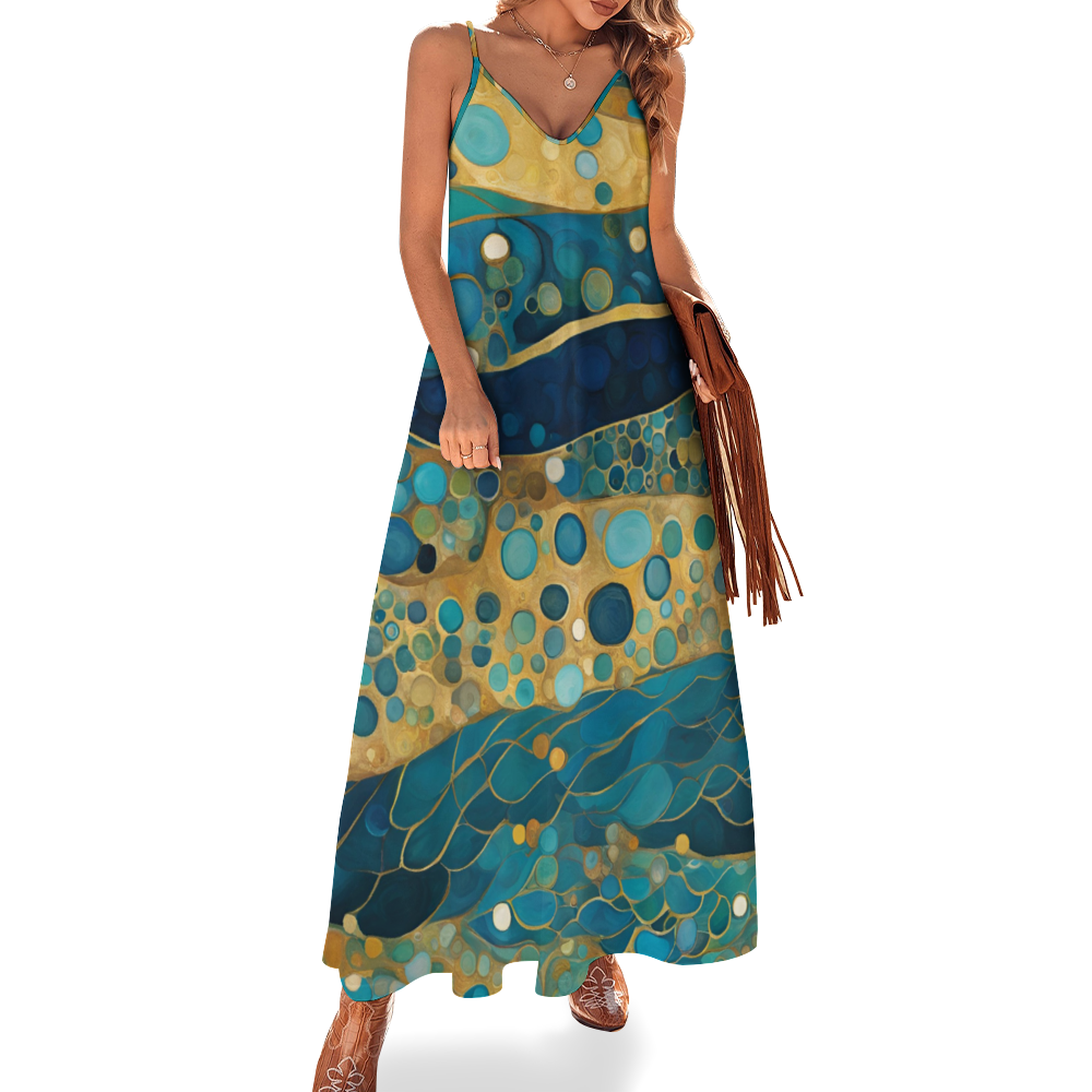 Ocean Women's Summer Fashion Maxi Slip Dress