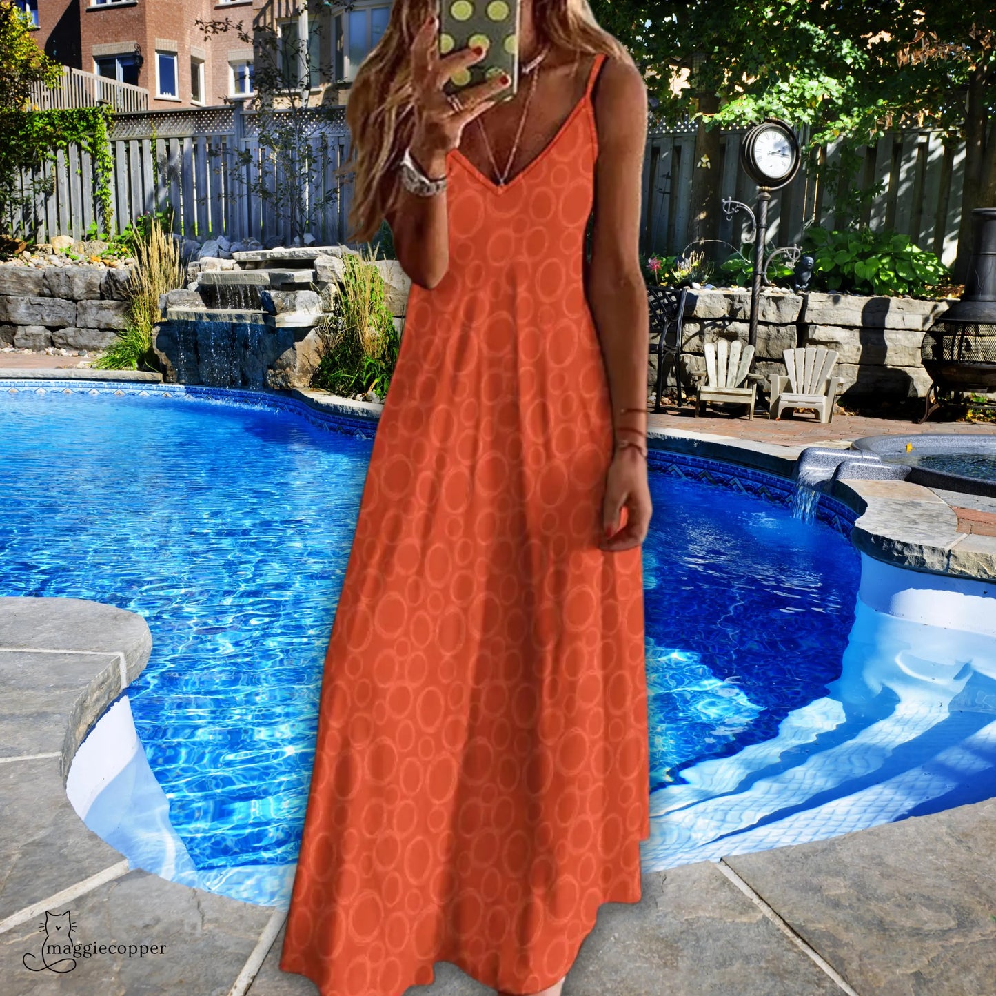 Circles Women's Summer Fashion Slip Dress