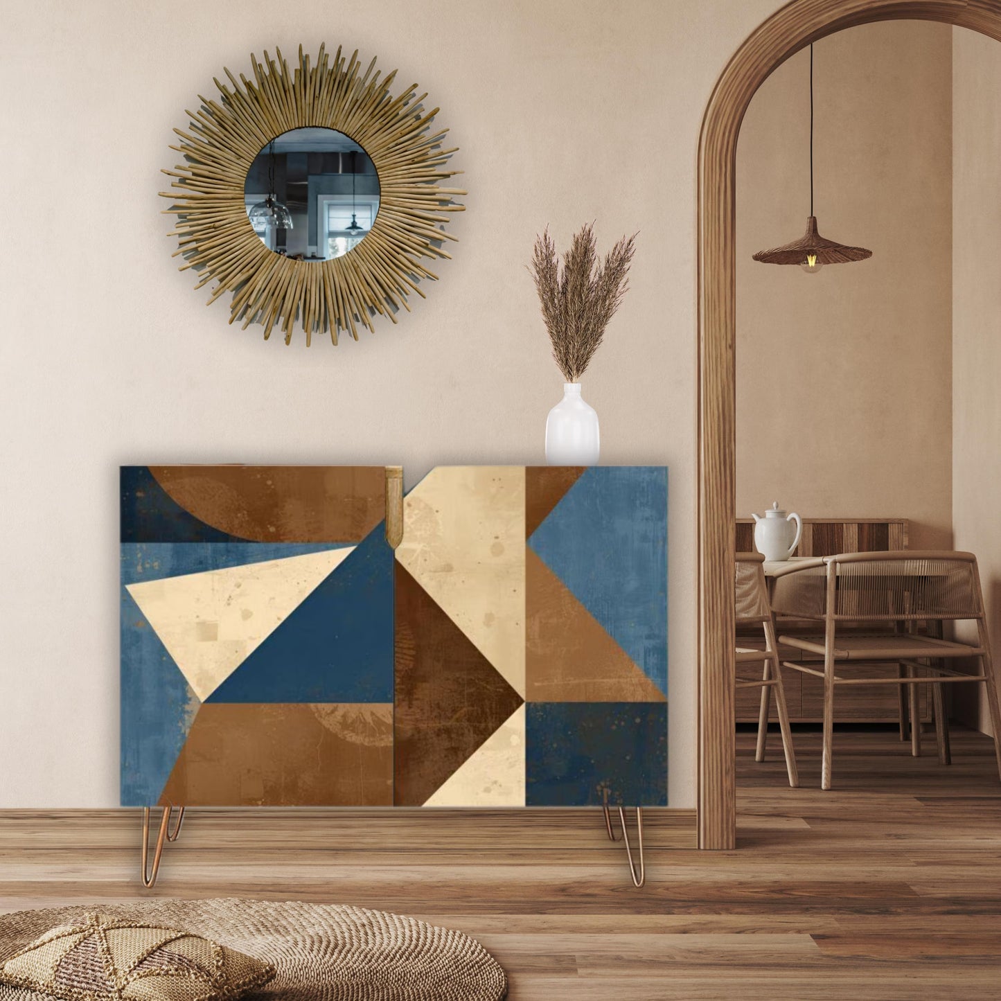 Modern Wooden Storage Cabinet (Made in USA)