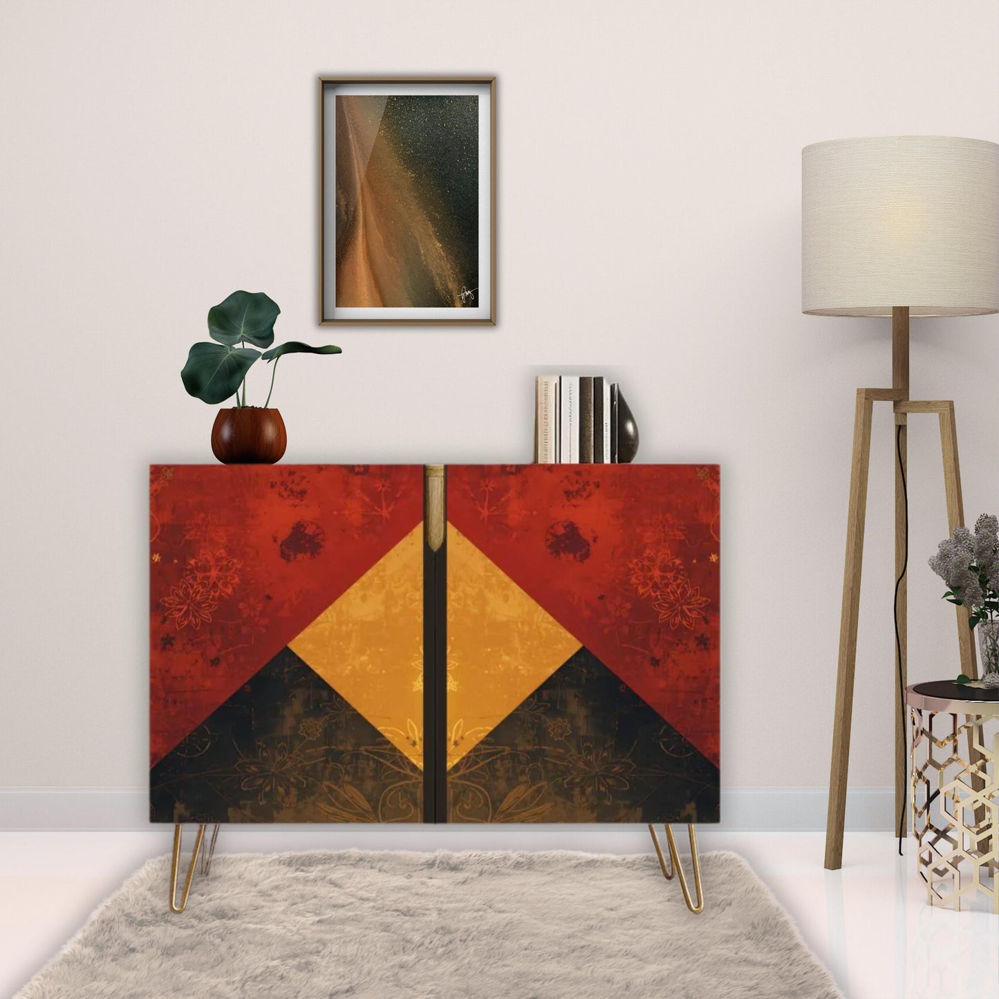 Modern Wooden Storage Cabinet (Made in USA)
