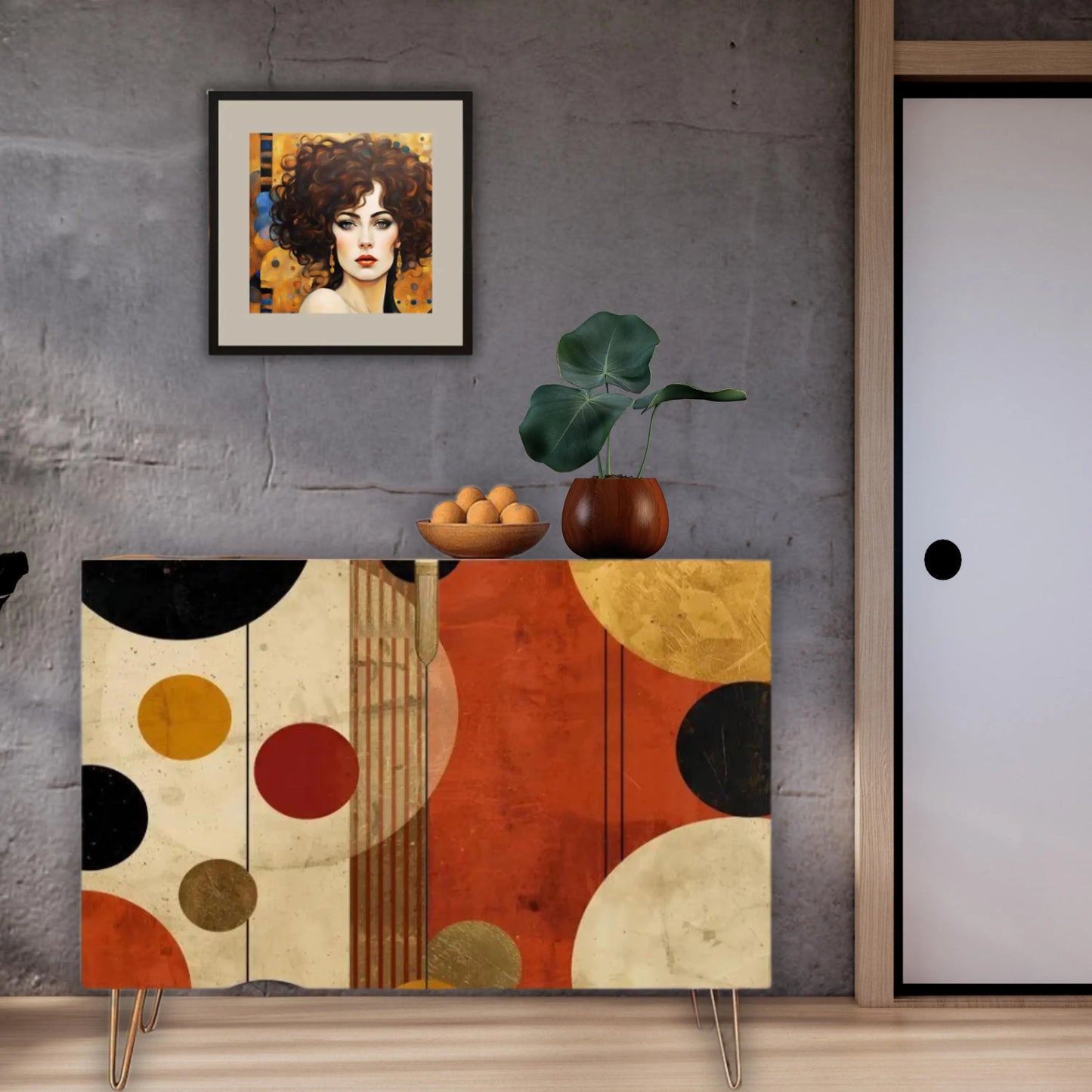 Modern Wooden Storage Cabinet (Made in USA)