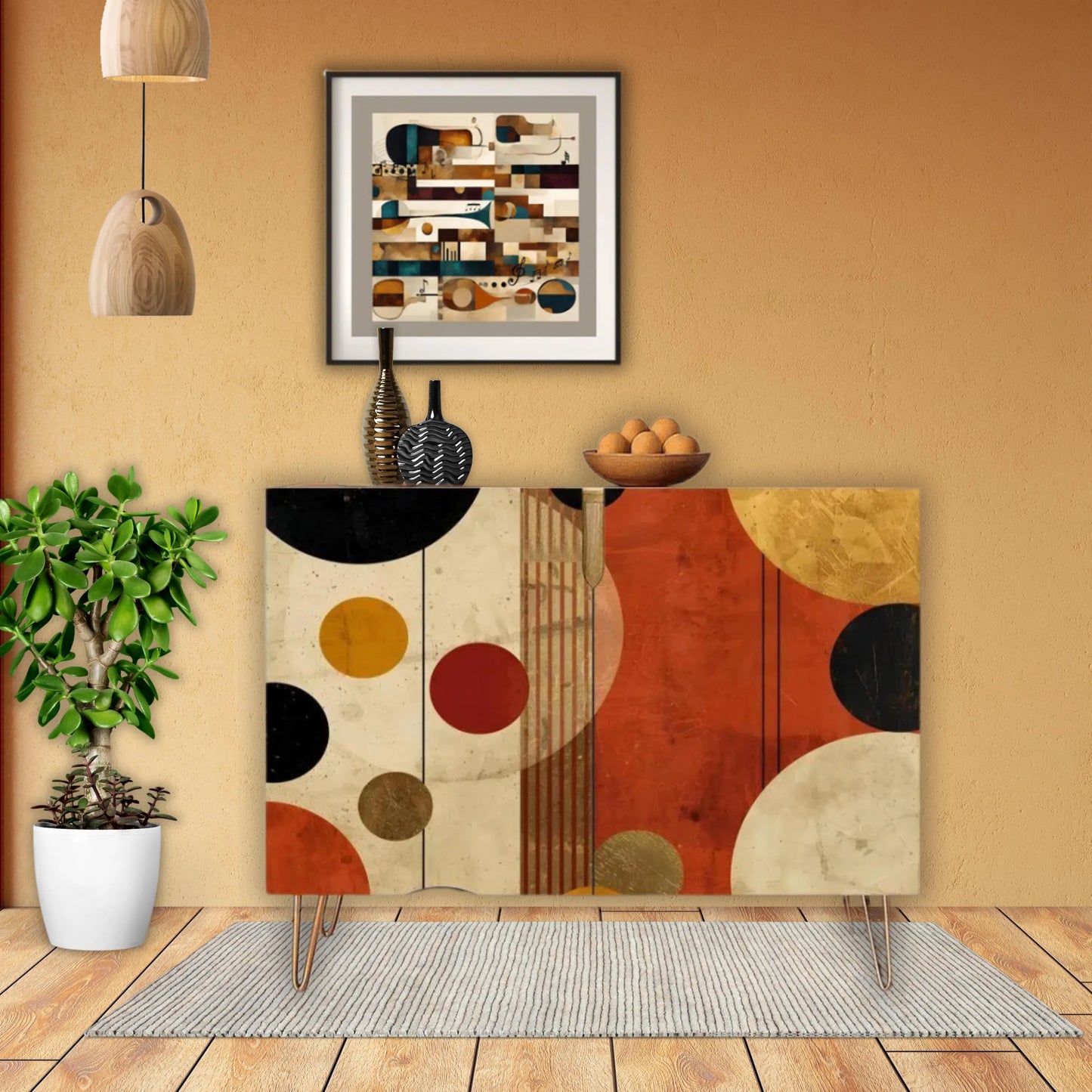 Modern Wooden Storage Cabinet (Made in USA)