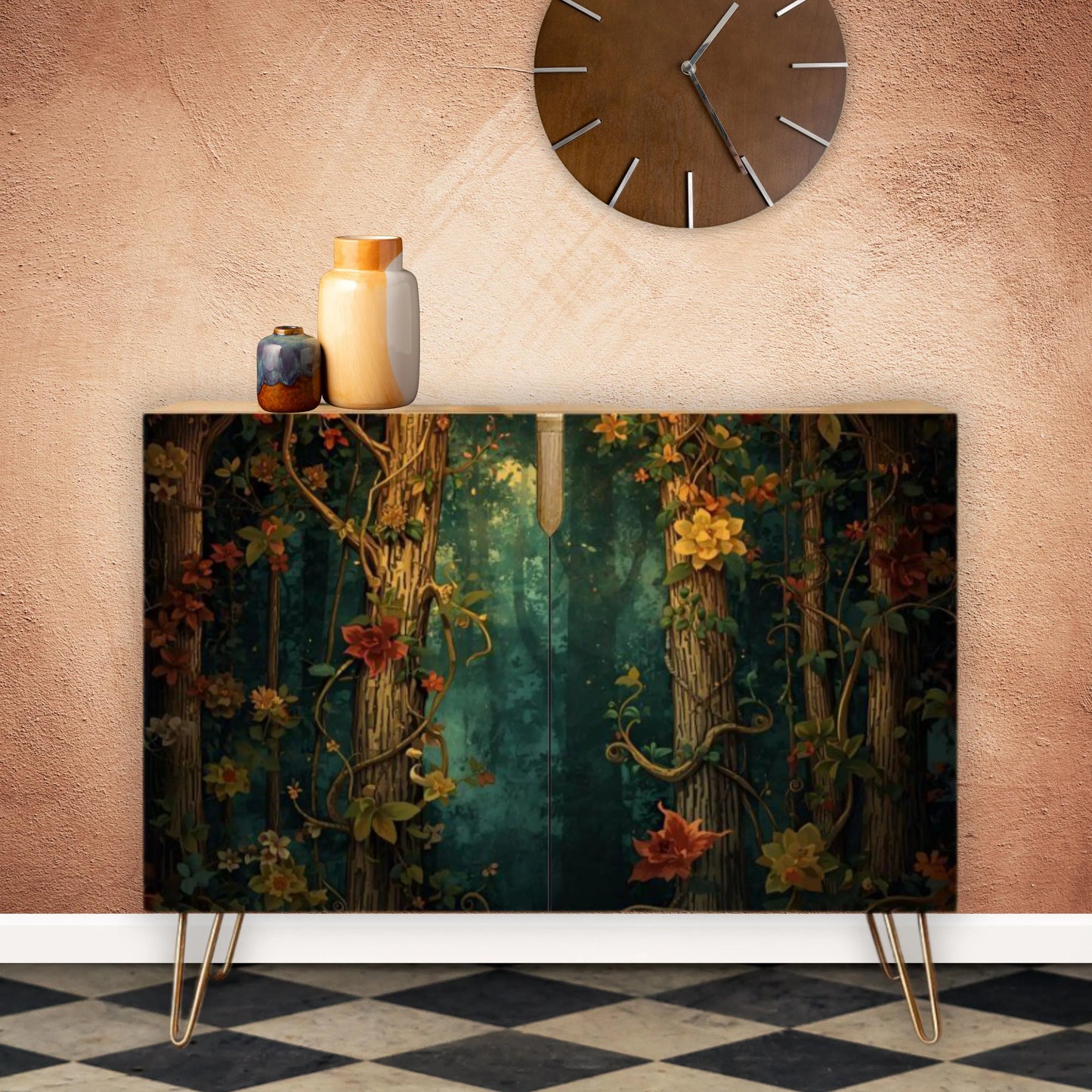 Fantasy Forest Wooden Storage Cabinet (Made in USA)