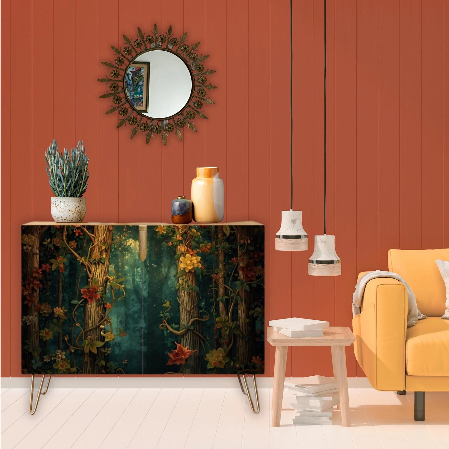 Fantasy Forest Wooden Storage Cabinet (Made in USA)