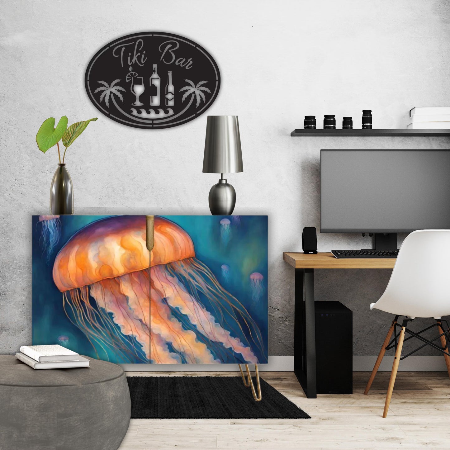 Man if War Wooden Storage Cabinet (Made in USA)