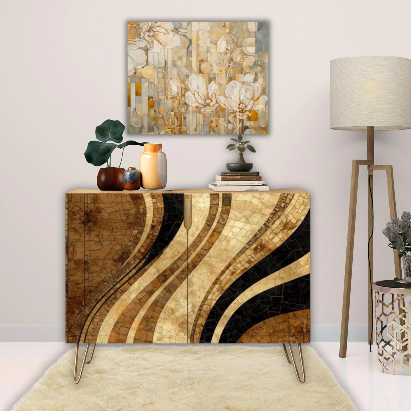 Modern Wooden Storage Cabinet (Made in USA)
