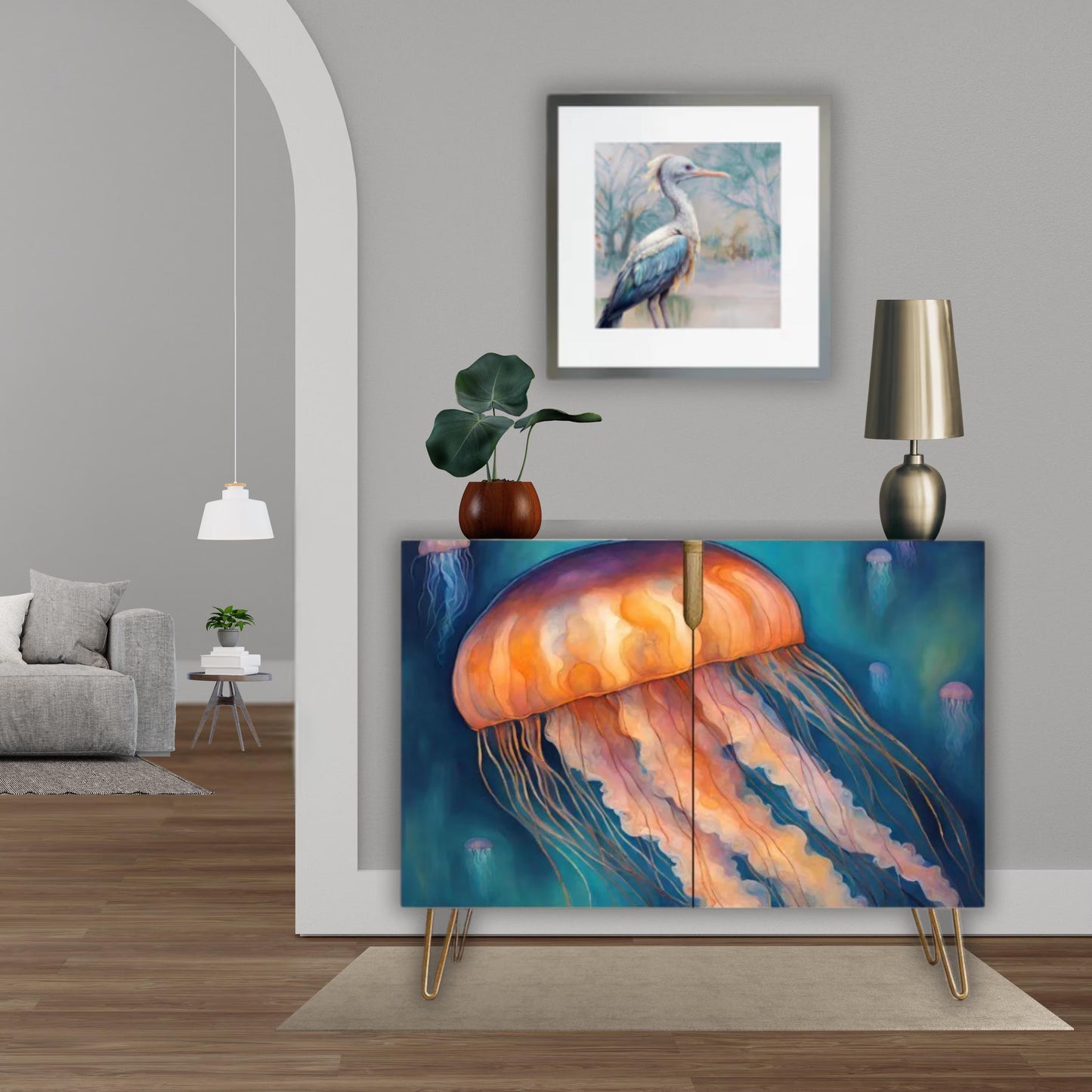 Man if War Wooden Storage Cabinet (Made in USA)