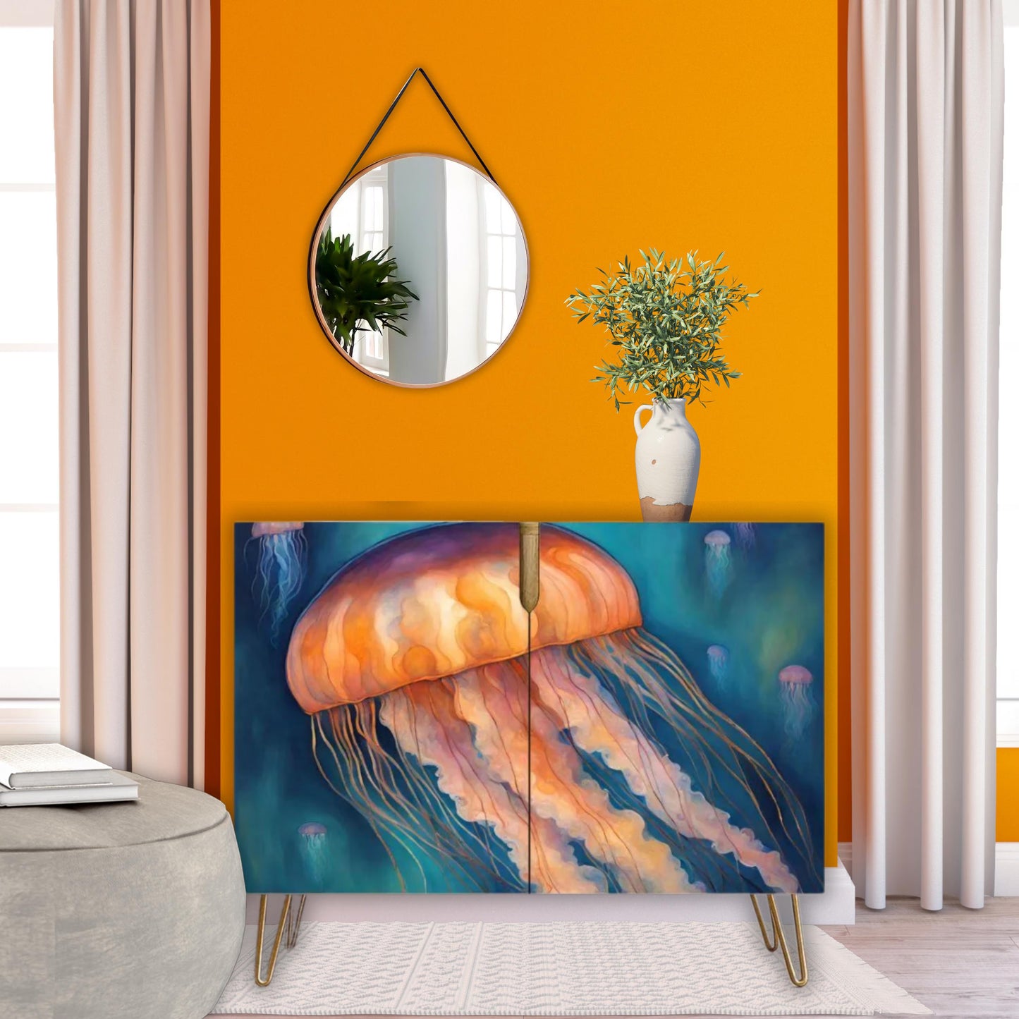 Man if War Wooden Storage Cabinet (Made in USA)