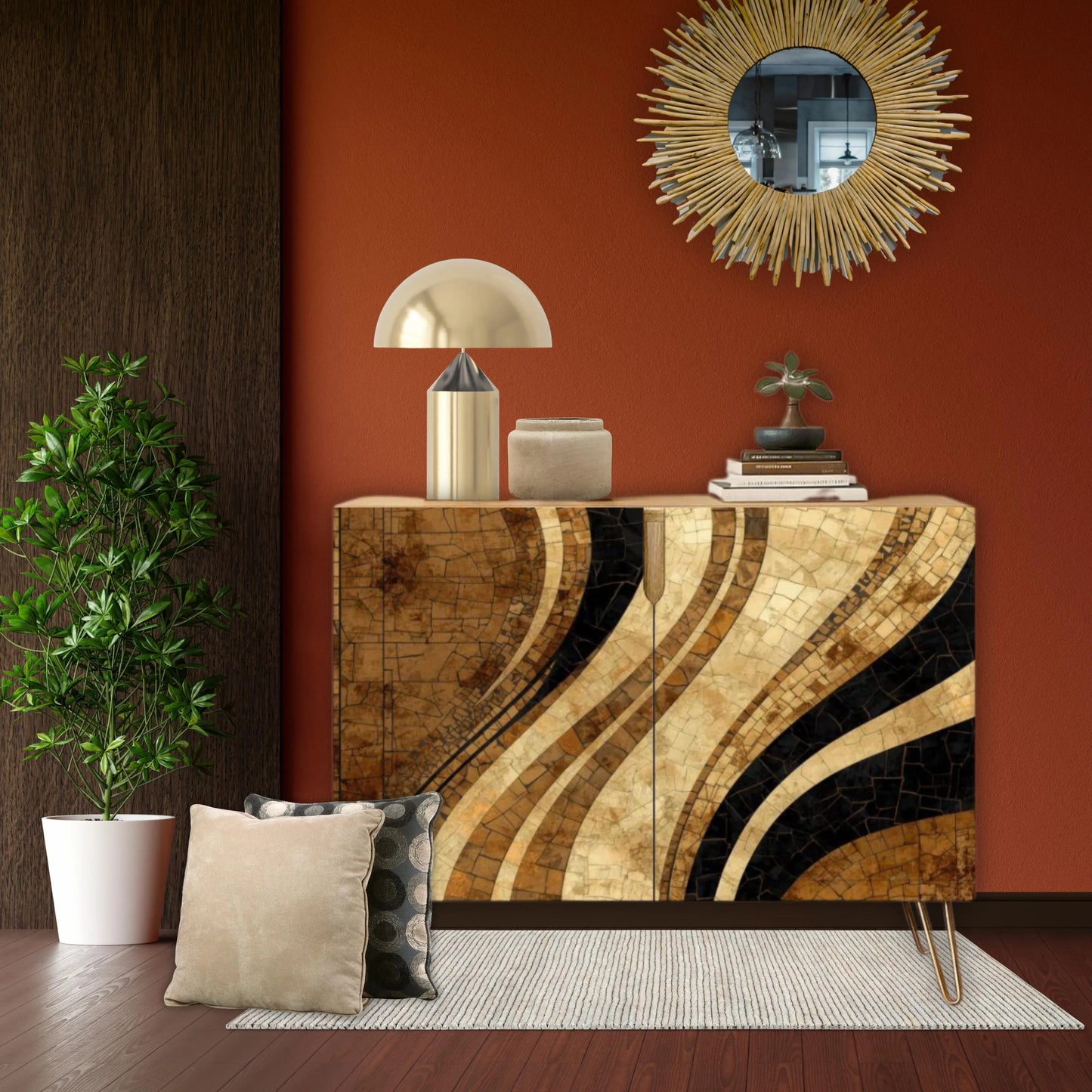 Modern Wooden Storage Cabinet (Made in USA)