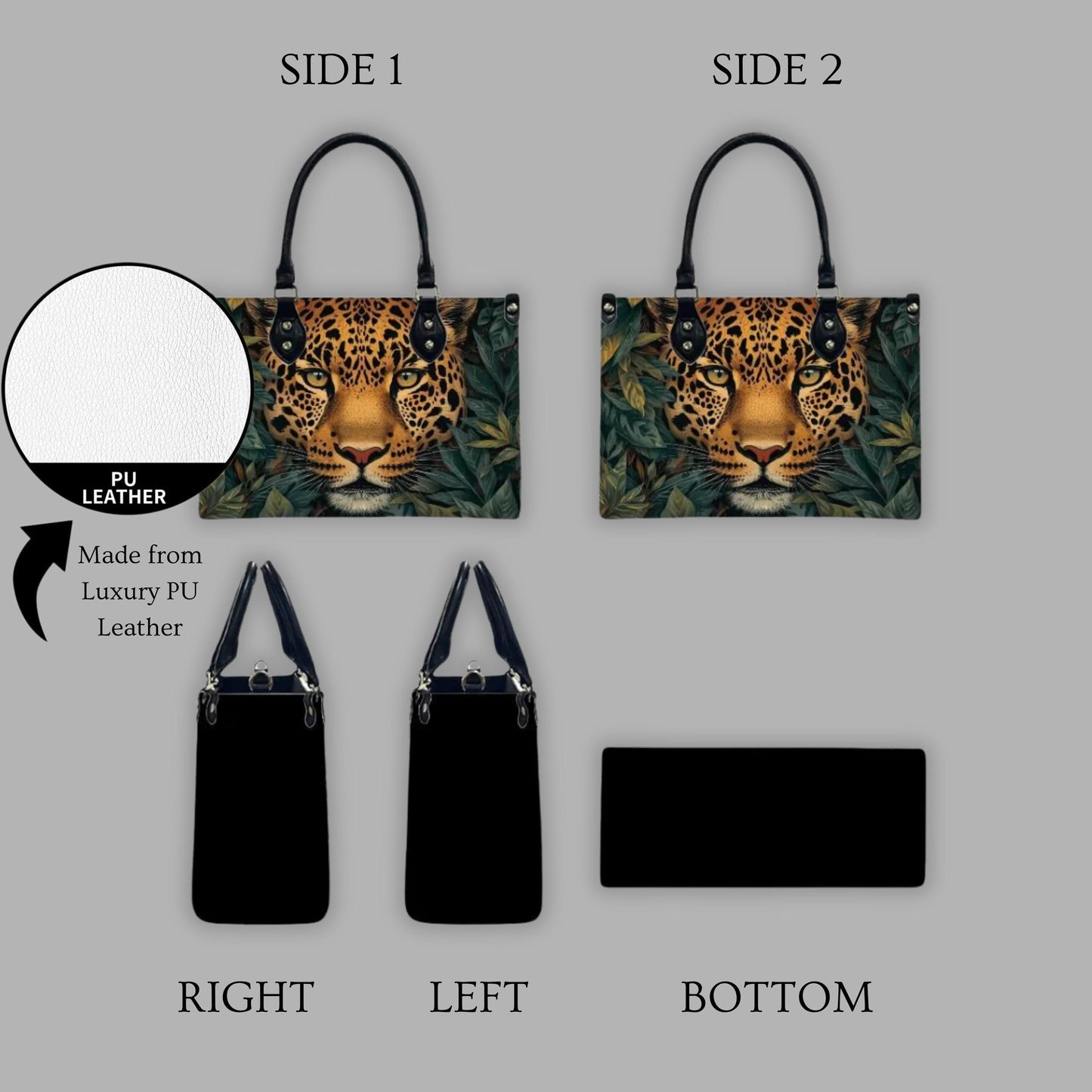 Jaguar Women's PU Leather Shoulder Handbag