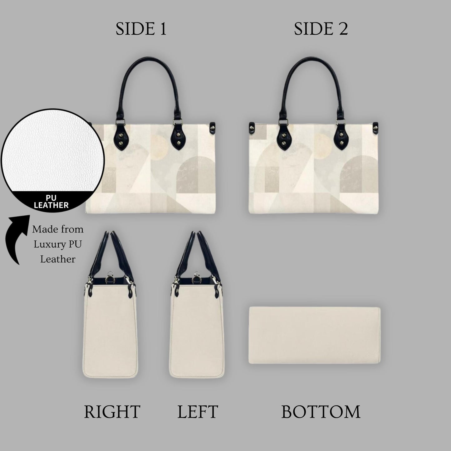 Women's PU Leather Shoulder Handbag