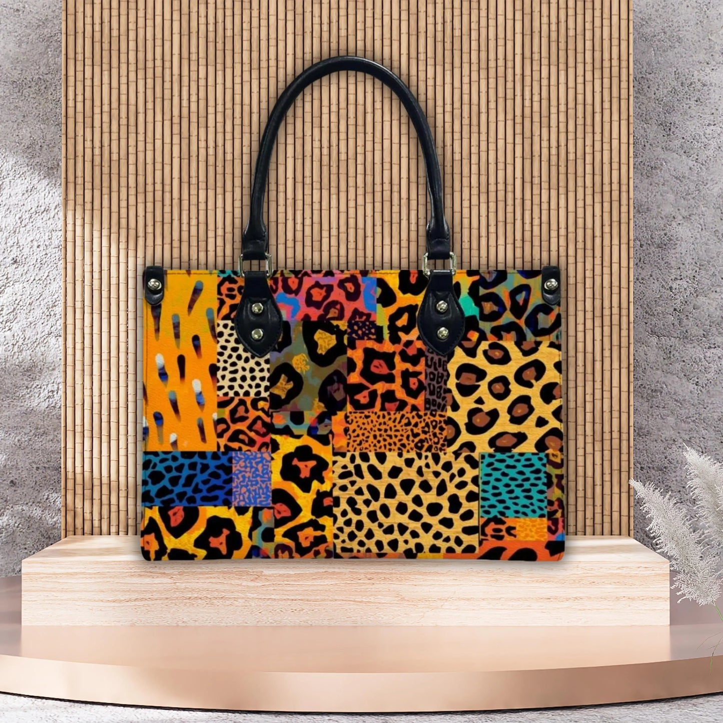 Animal Print Women's PU Leather Shoulder Handbag