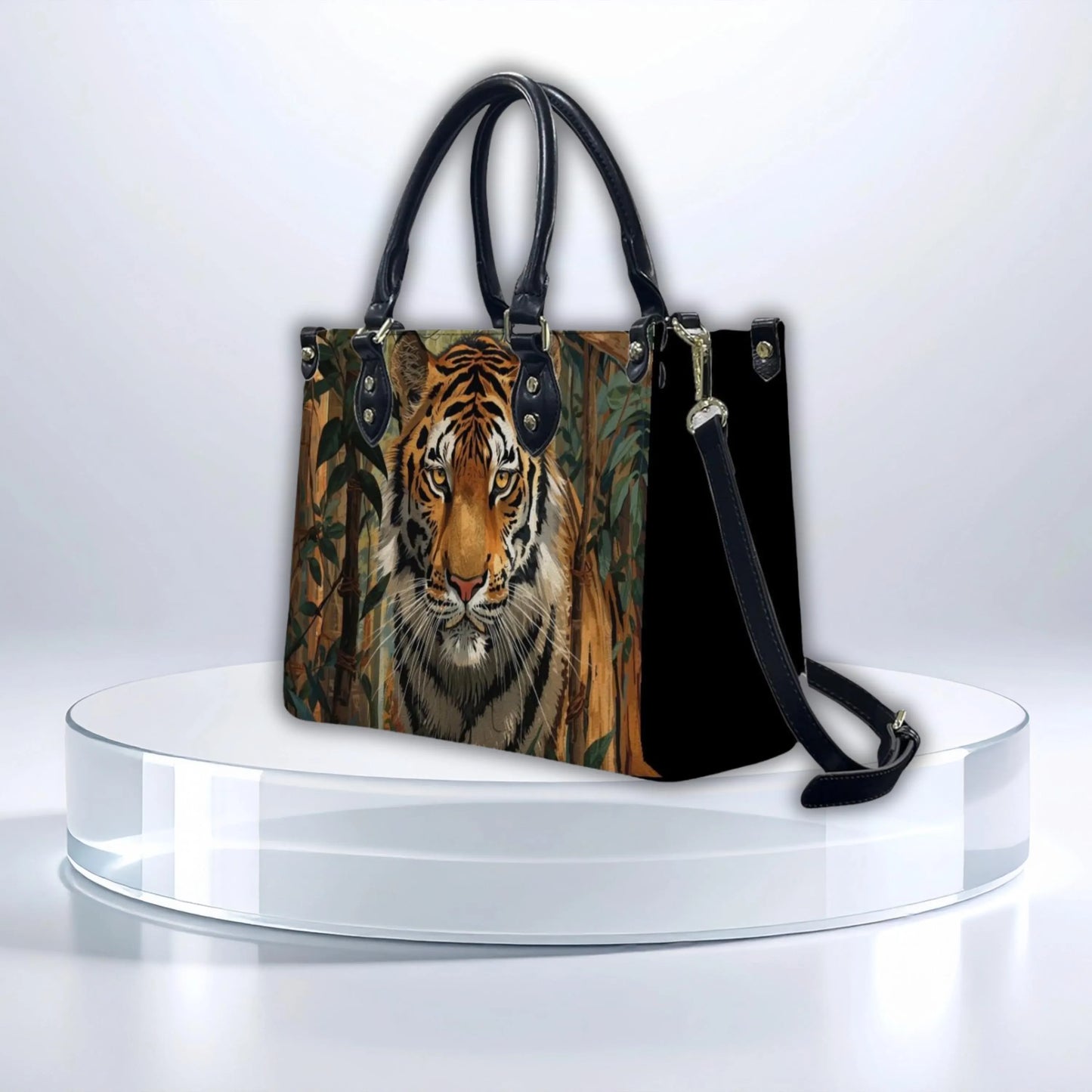 Tiger Women's PU Leather Shoulder Handbag