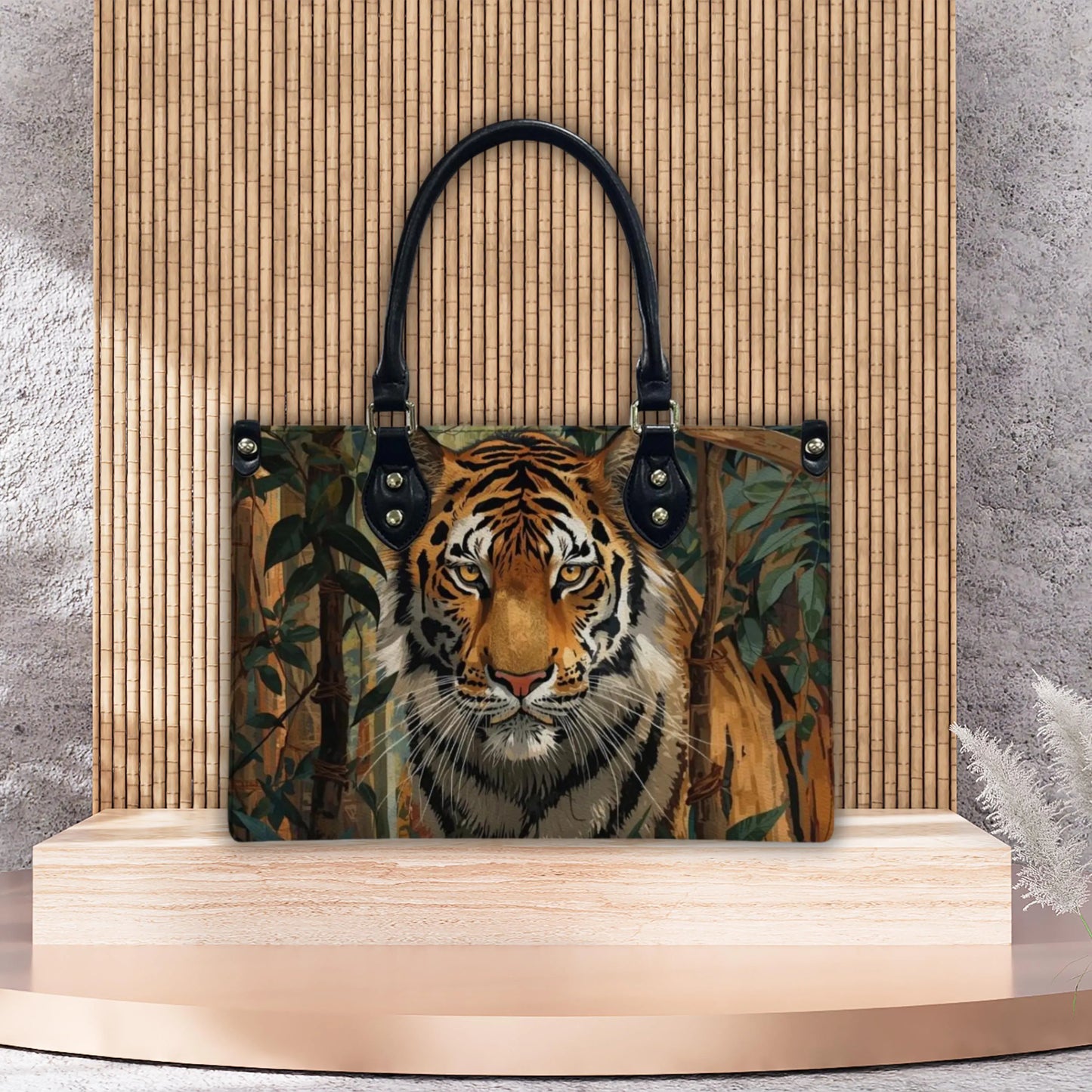 Tiger Women's PU Leather Shoulder Handbag