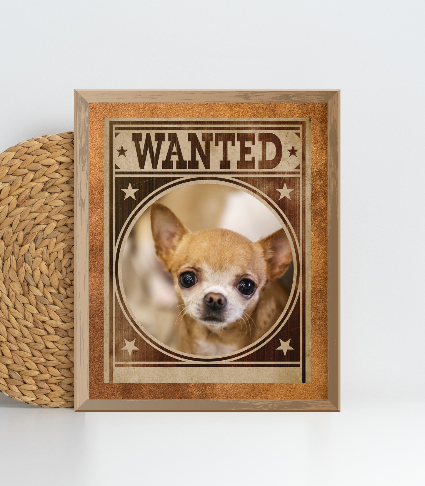 Chihuahua Mug Shot Wanted Poster