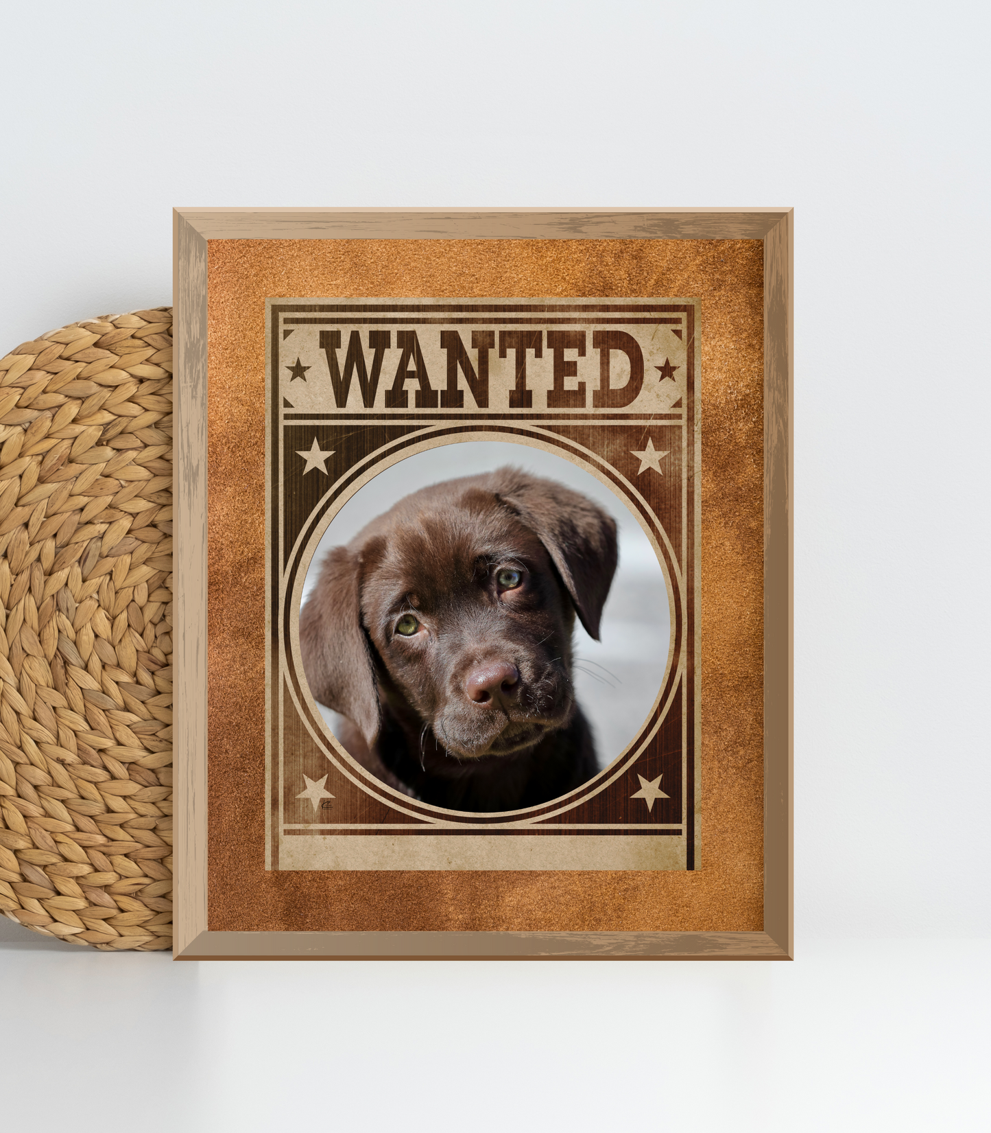 Labrador Mug Shot Wanted Poster