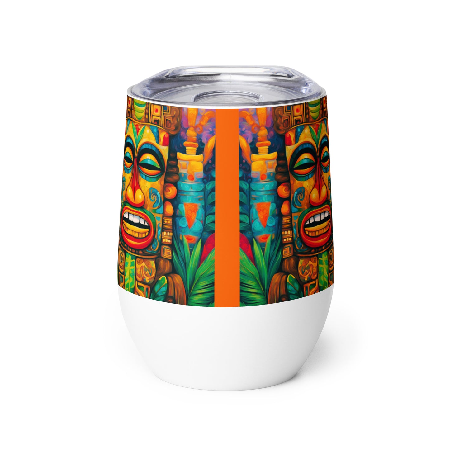 Happy Tiki Wine tumbler