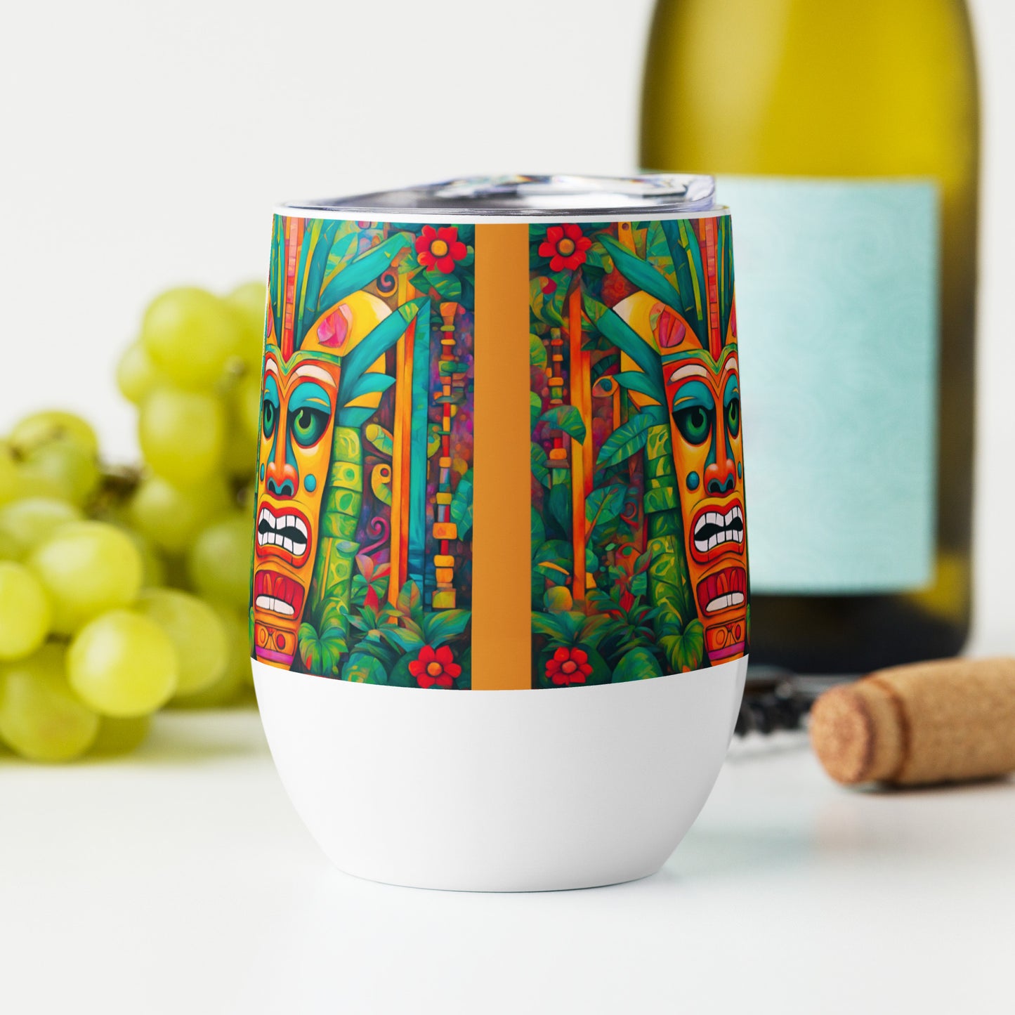 Tiki Joe Wine tumbler