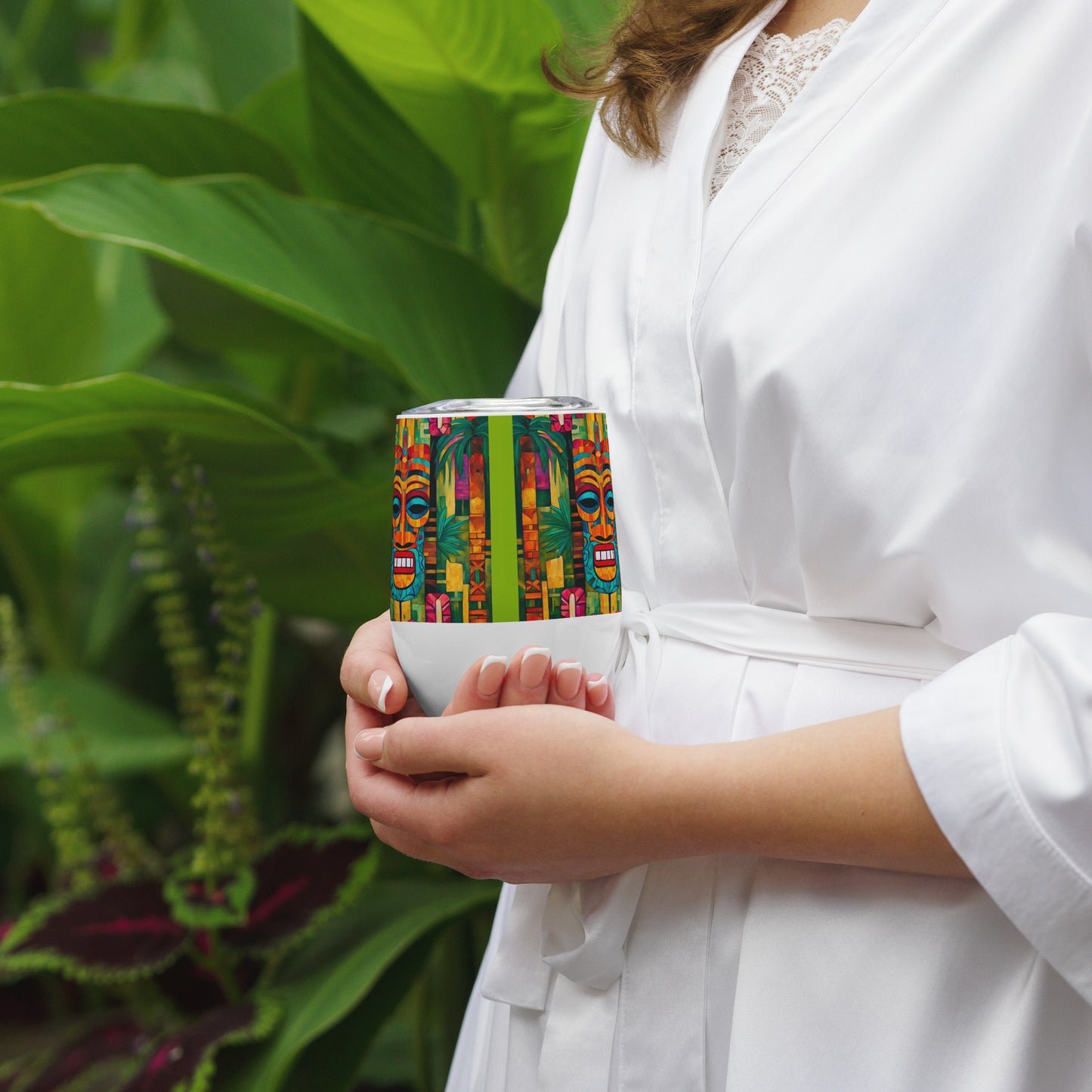 Tiki Burt Wine tumbler