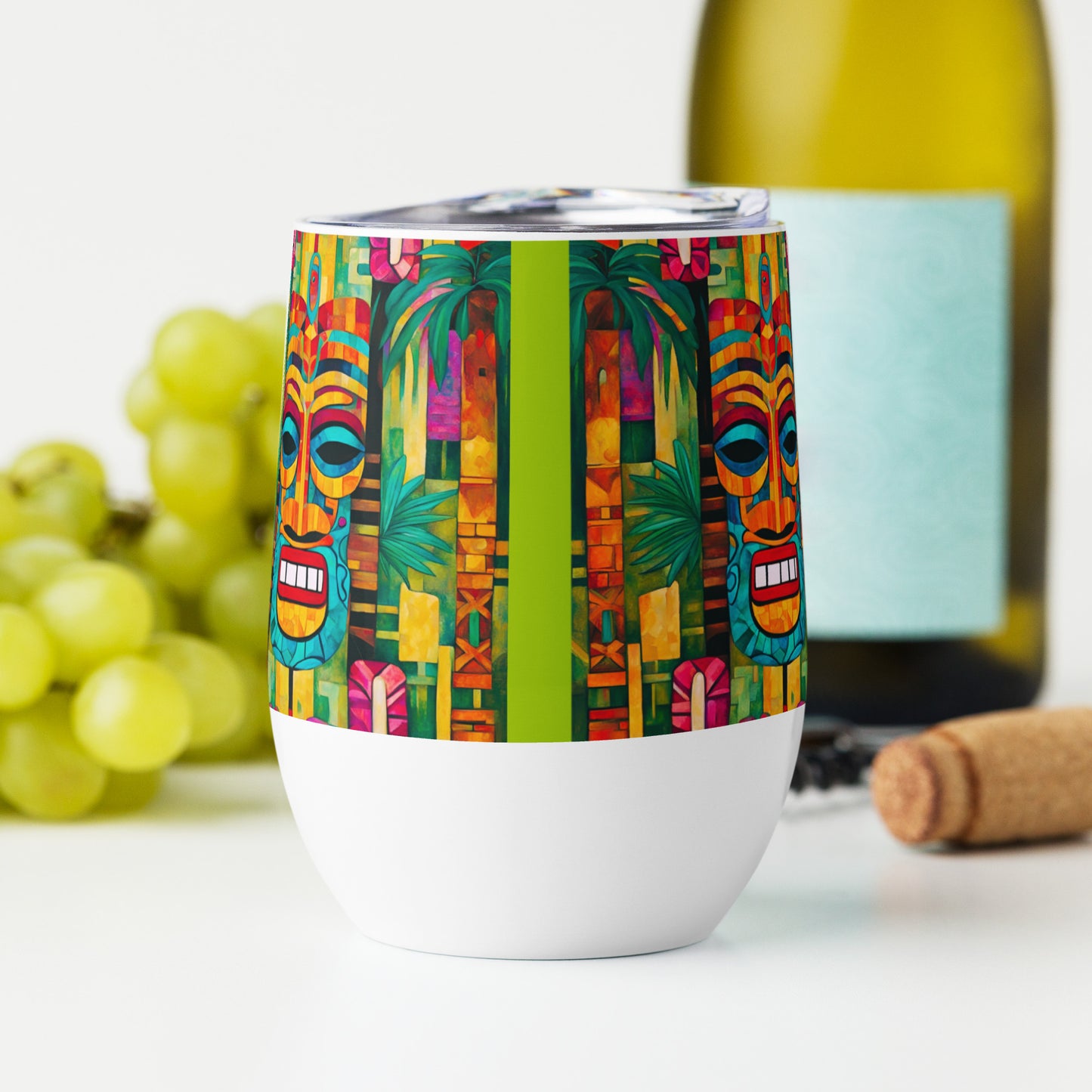 Tiki Burt Wine tumbler