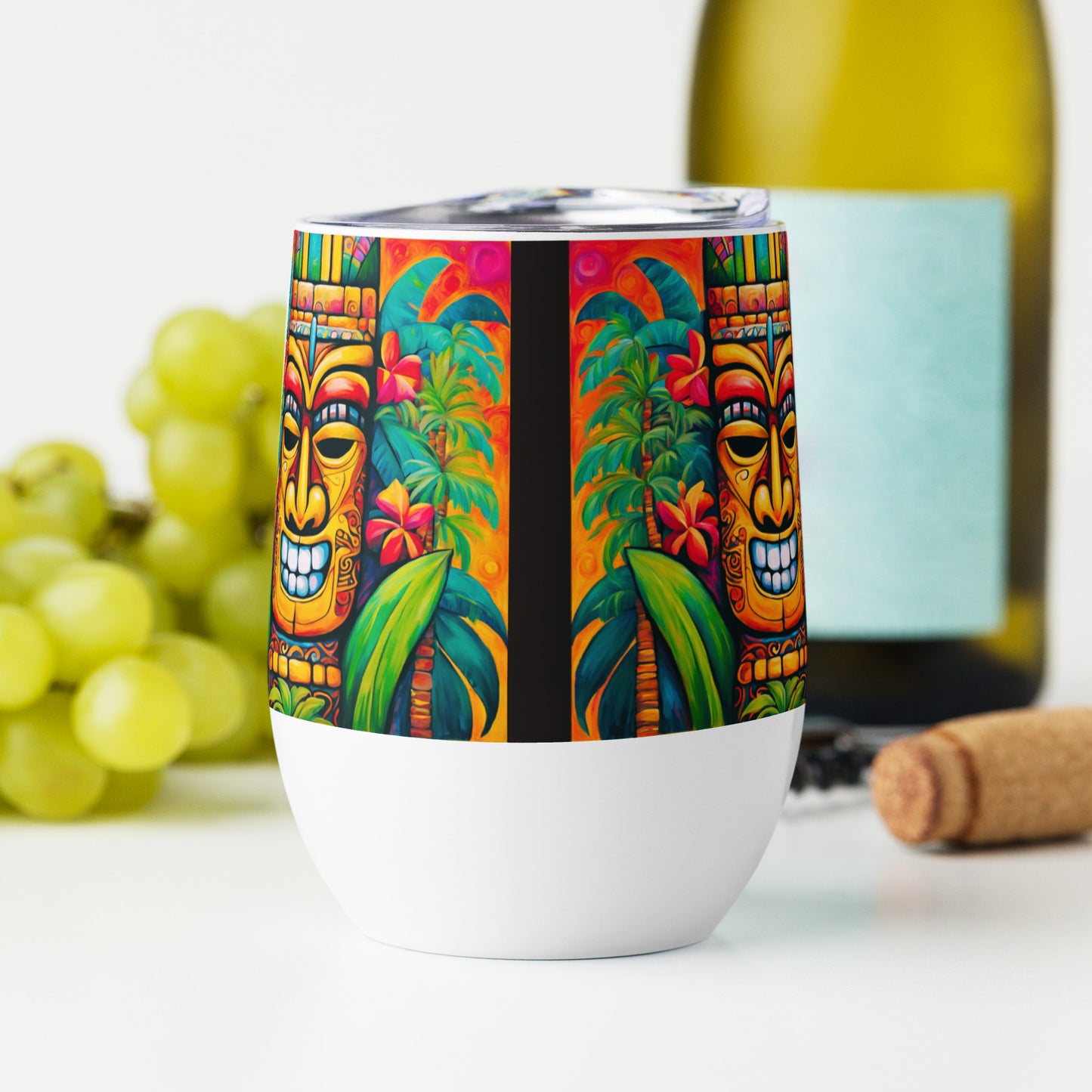 Tiki Tom Wine tumbler