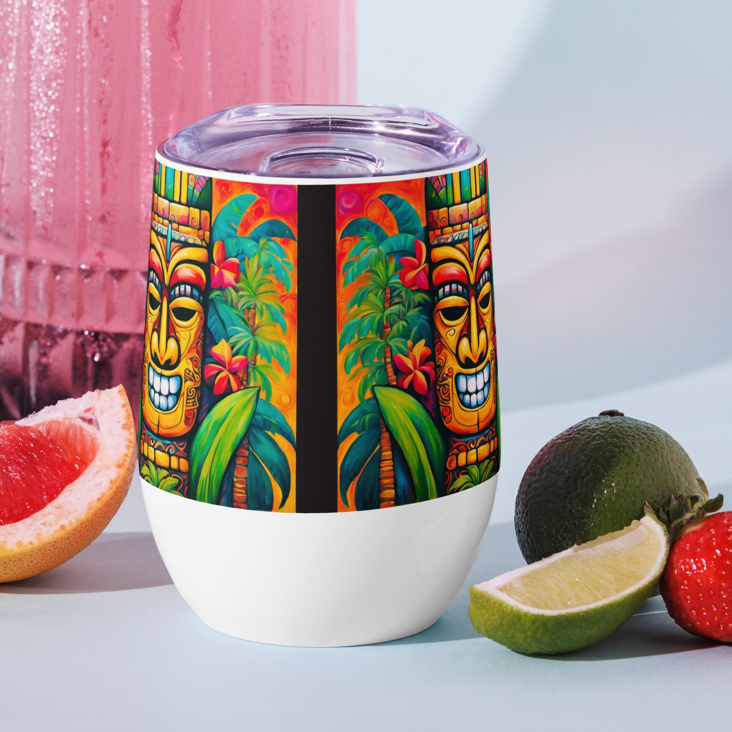 Tiki Tom Wine tumbler