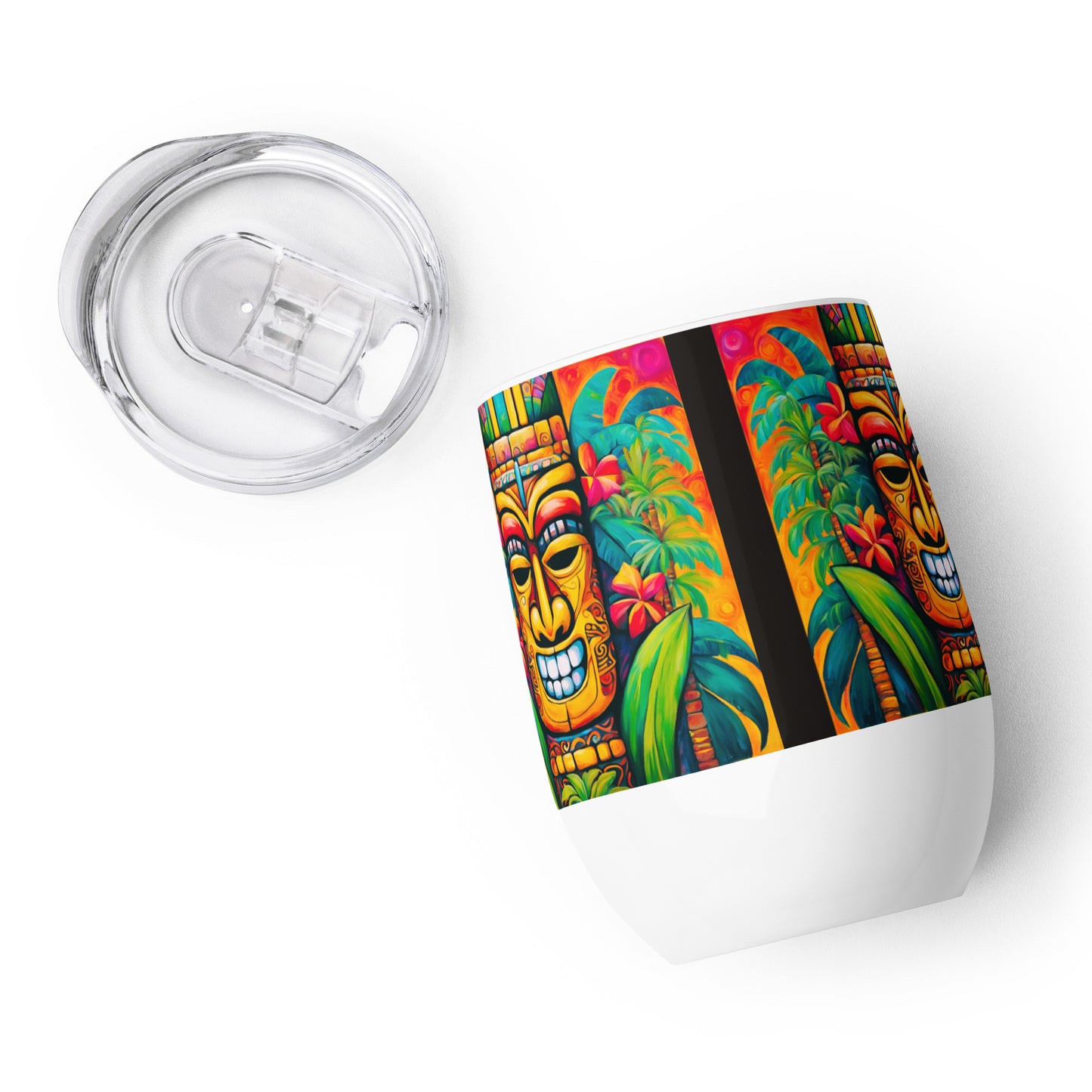 Tiki Tom Wine tumbler