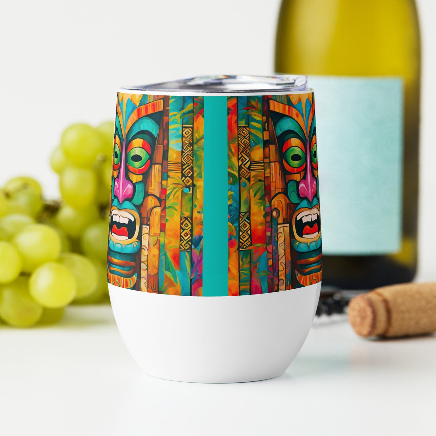 Tiki Jive Wine tumbler