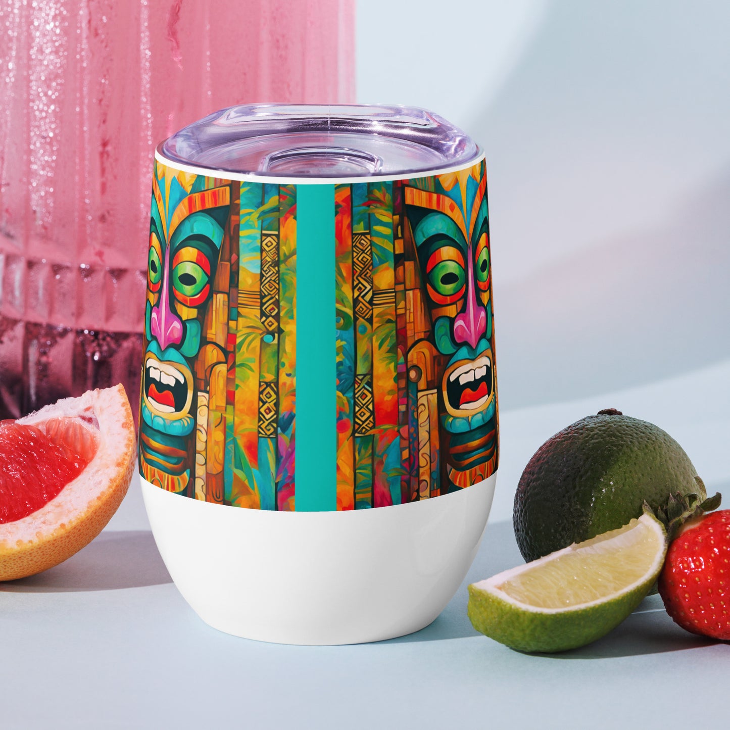 Tiki Jive Wine tumbler