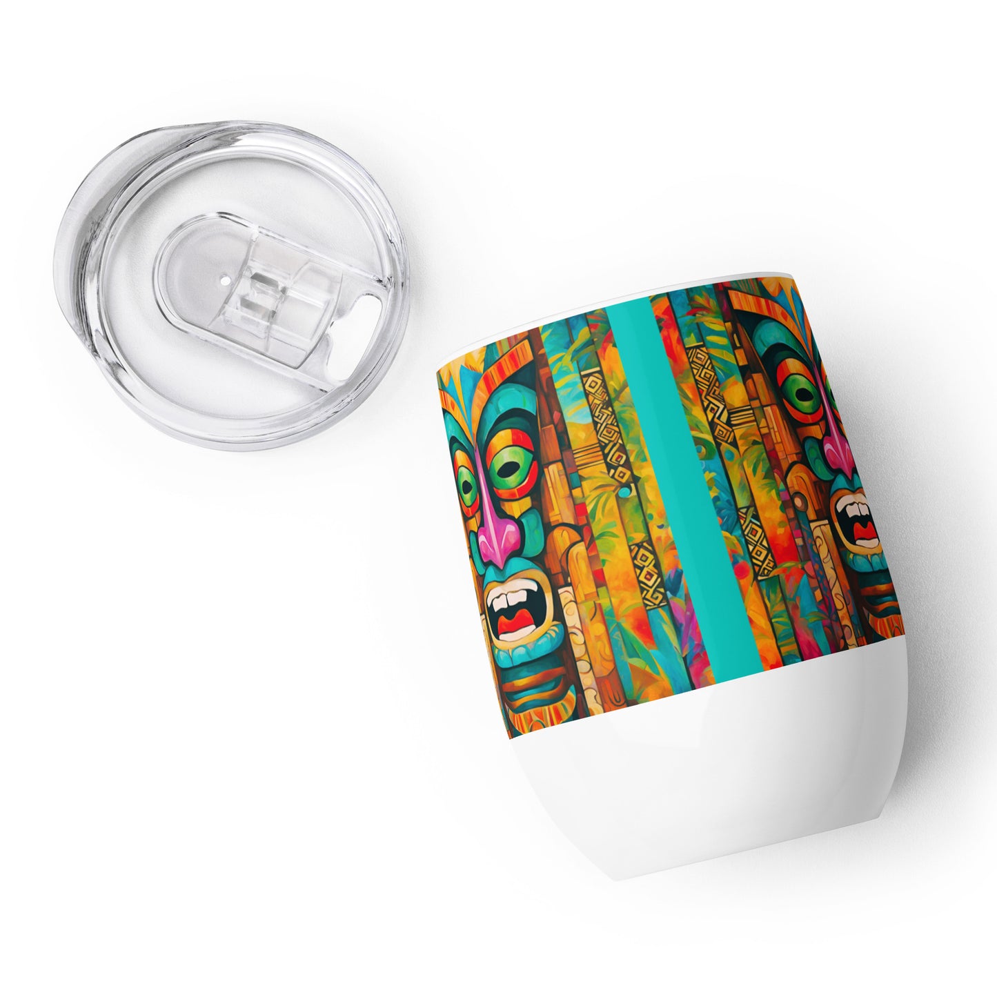 Tiki Jive Wine tumbler