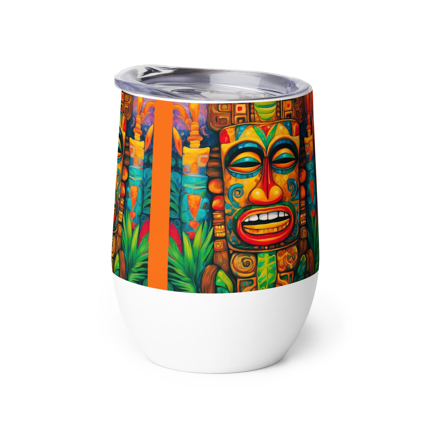 Happy Tiki Wine tumbler