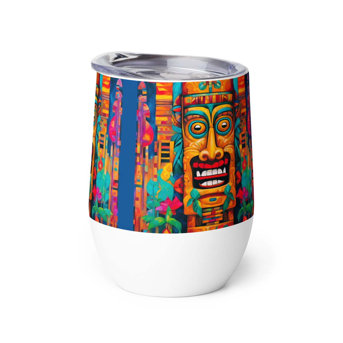 Crazy Tiki Wine tumbler