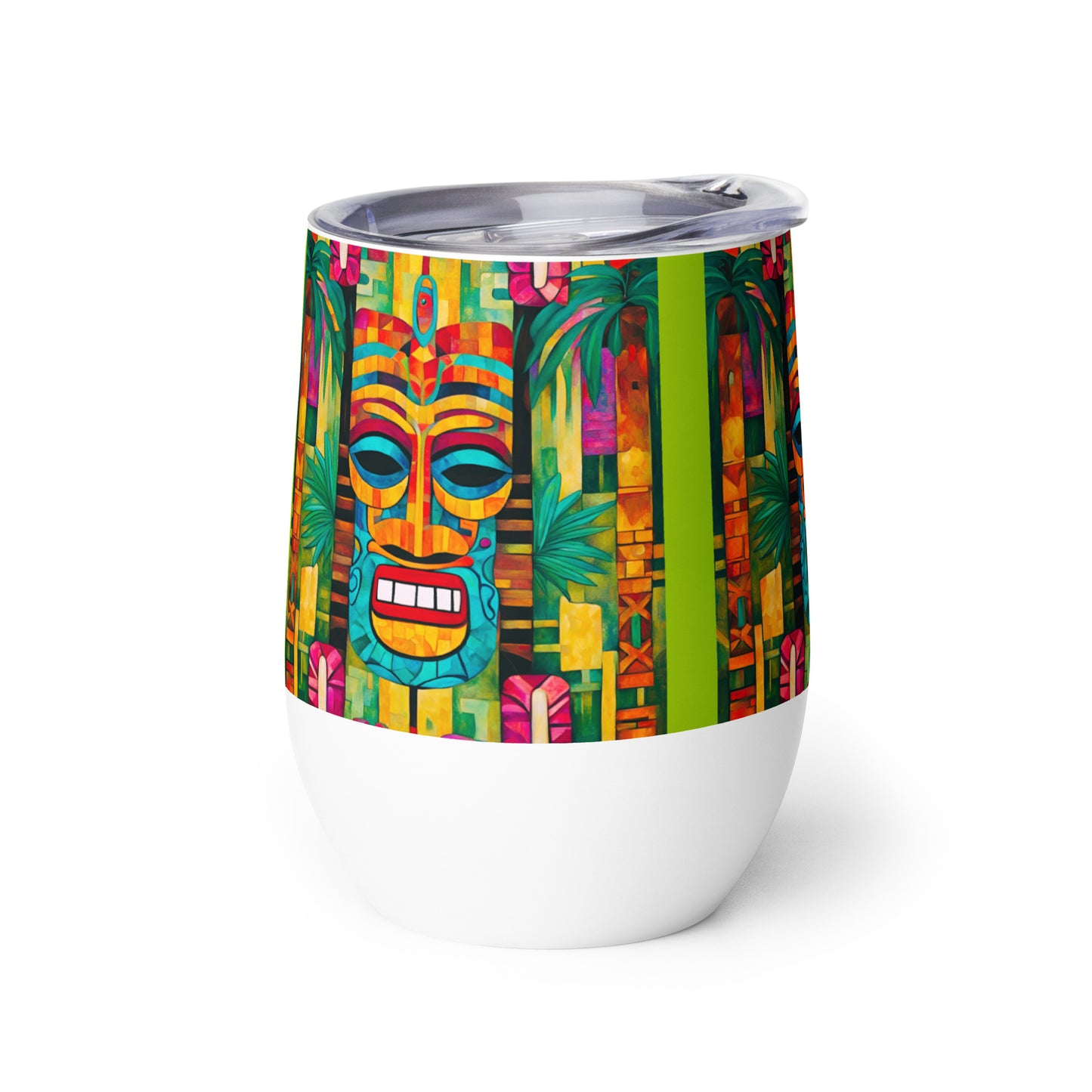 Tiki Burt Wine tumbler