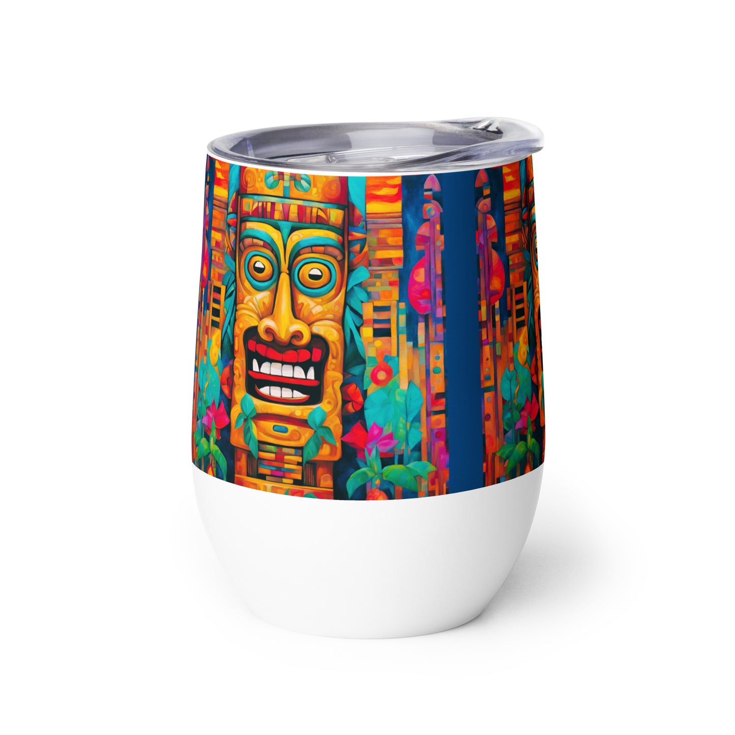 Crazy Tiki Wine tumbler