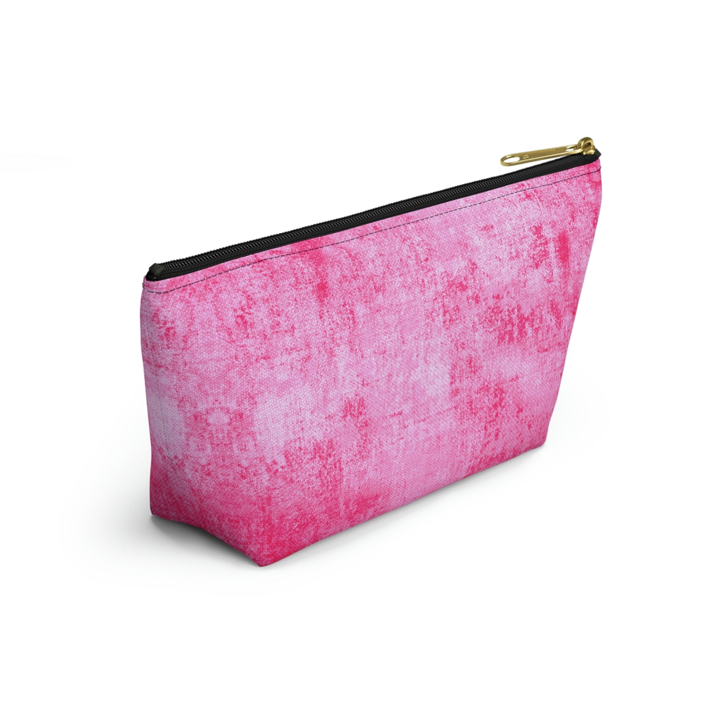 Pink Grunge Accessory Pouch w T-bottom