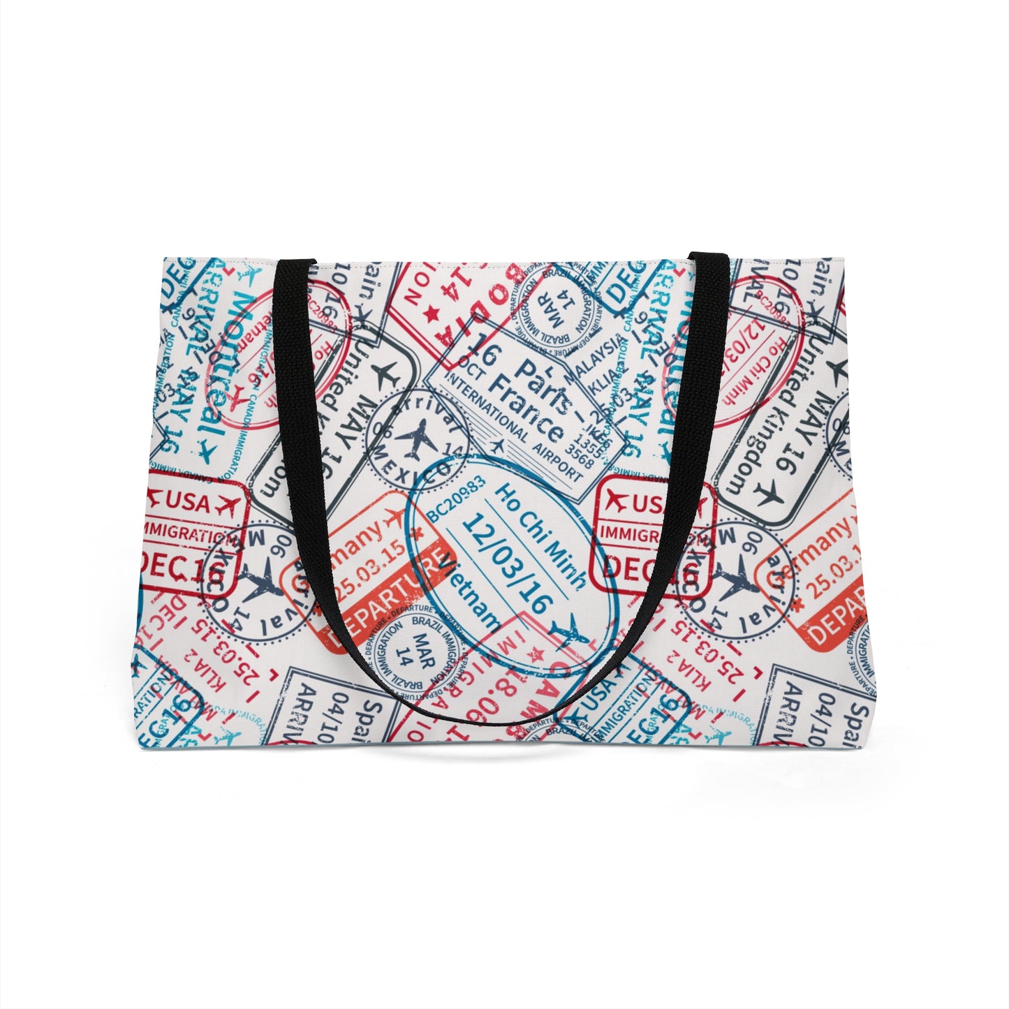 Travel Stamps Weekender Tote Bag