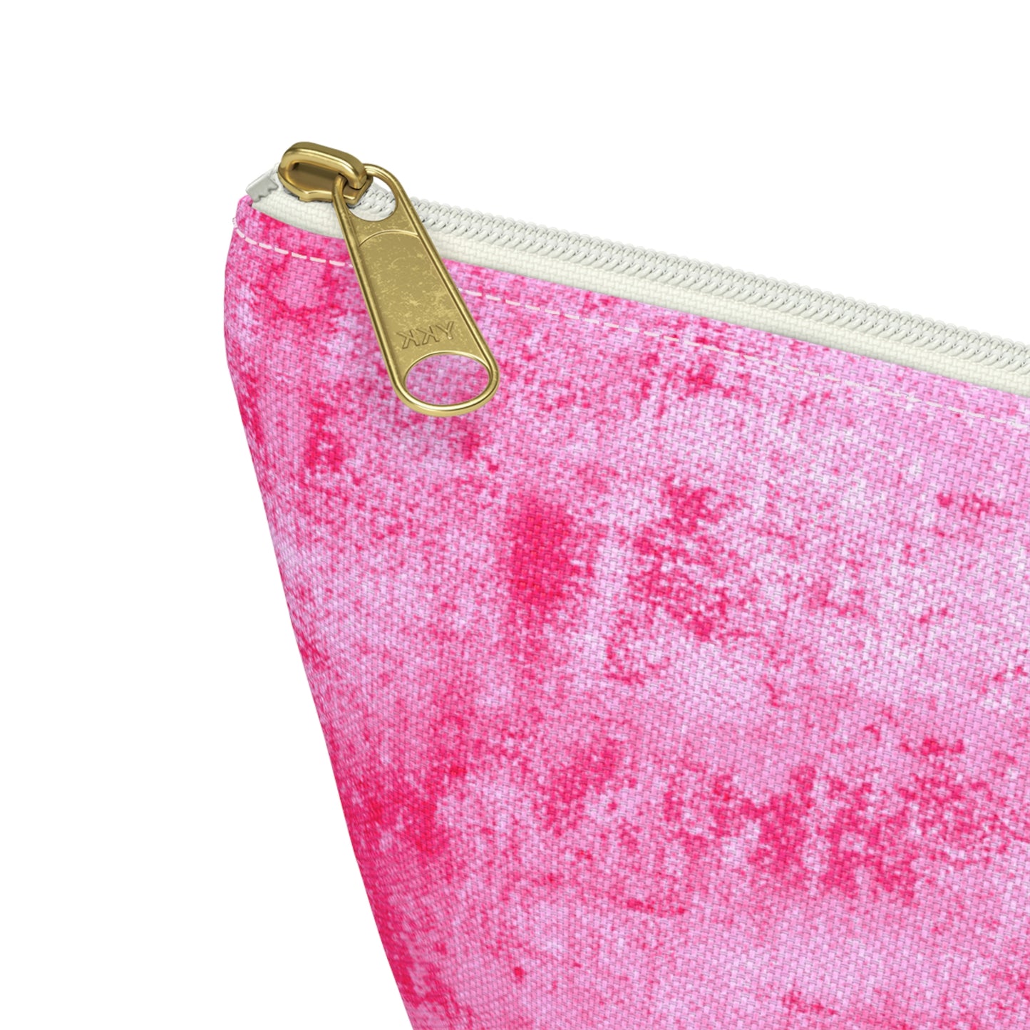 Pink Grunge Accessory Pouch w T-bottom