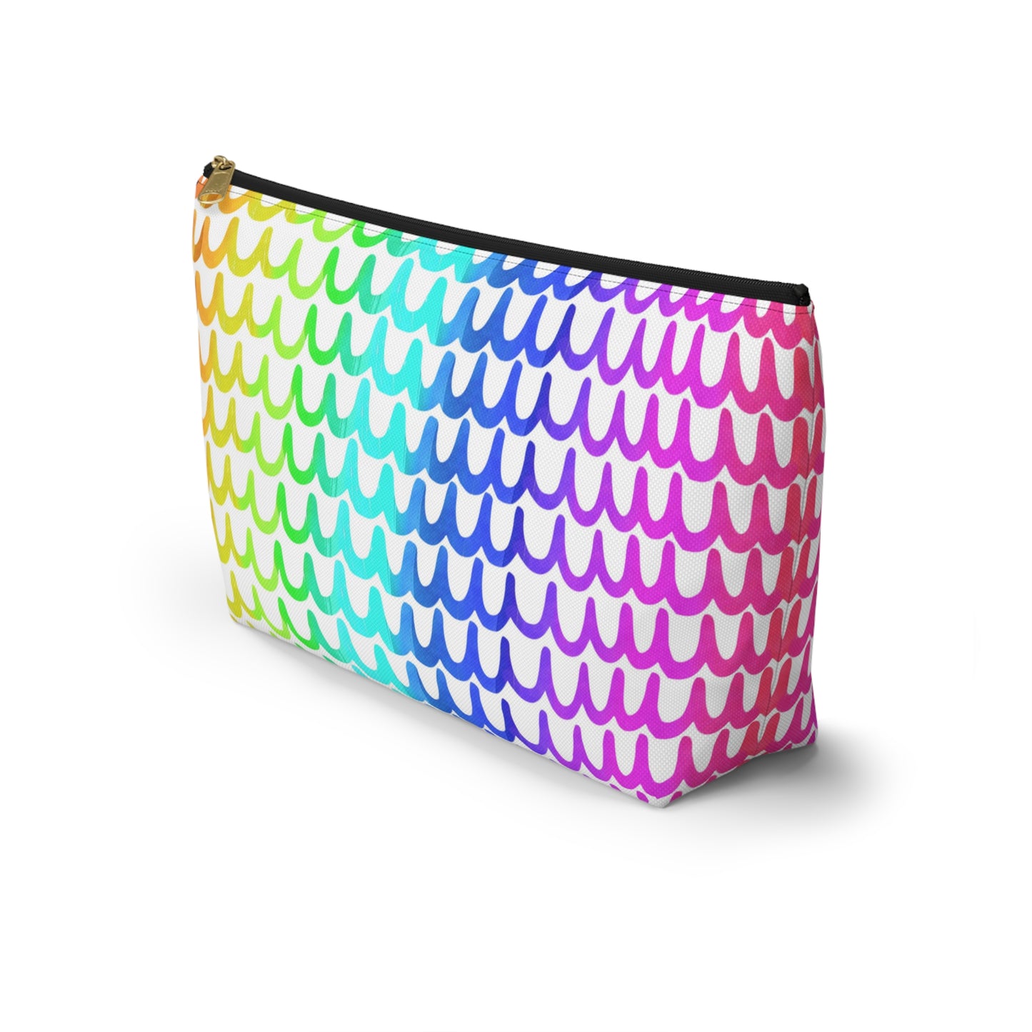 Rainbow Waves Accessory Pouch w T-bottom