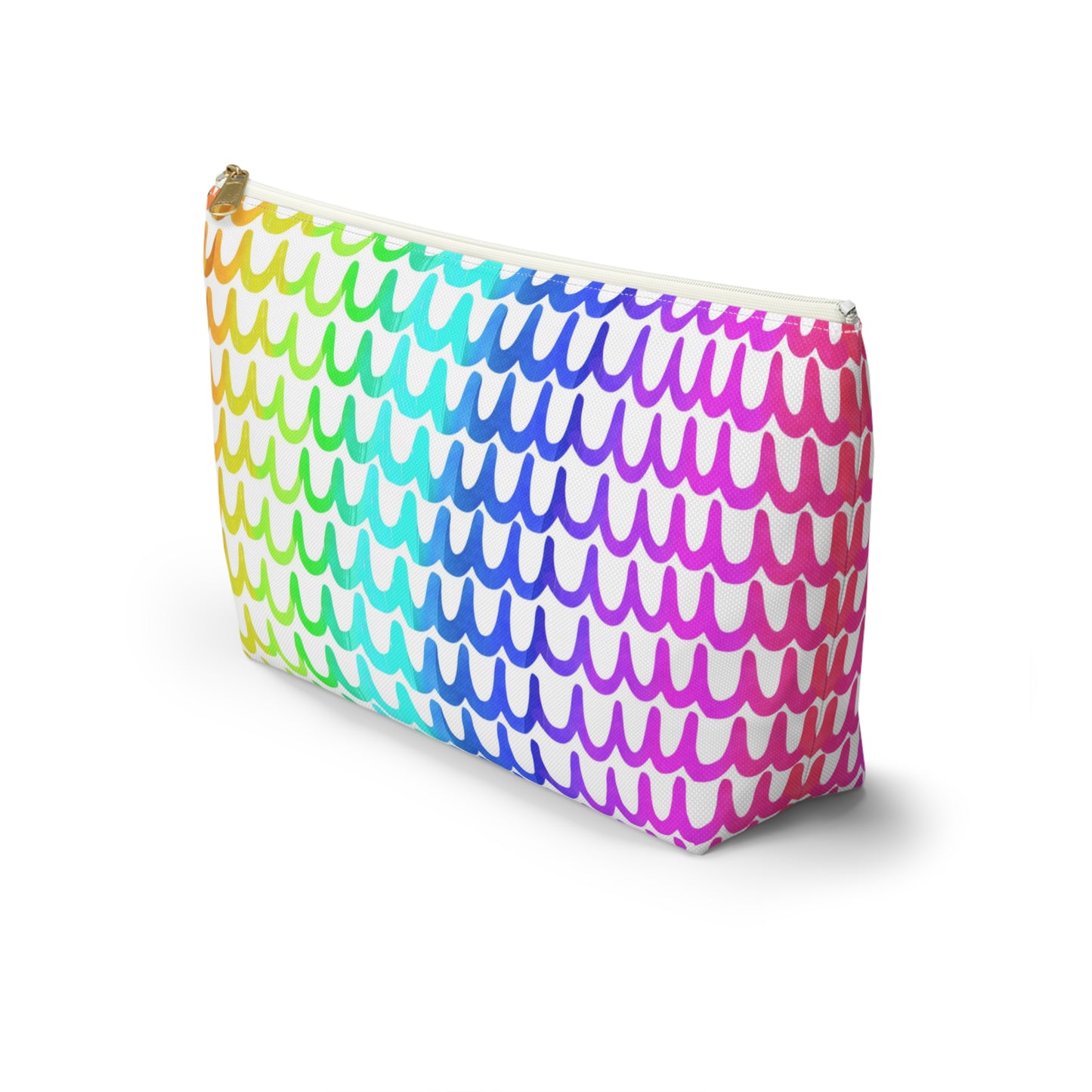 Rainbow Waves Accessory Pouch w T-bottom