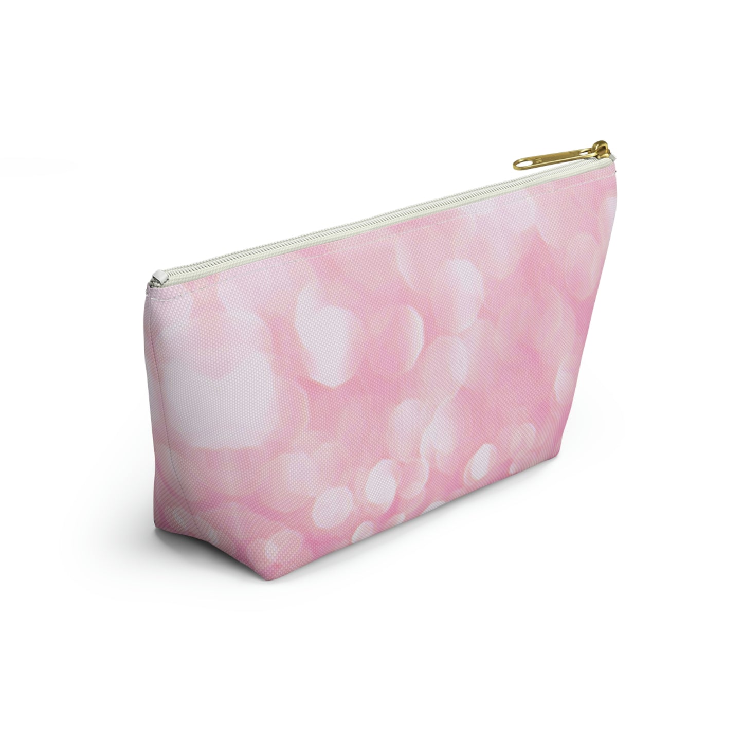 Petal Pink Sparkle  Accessory Pouch w T-bottom