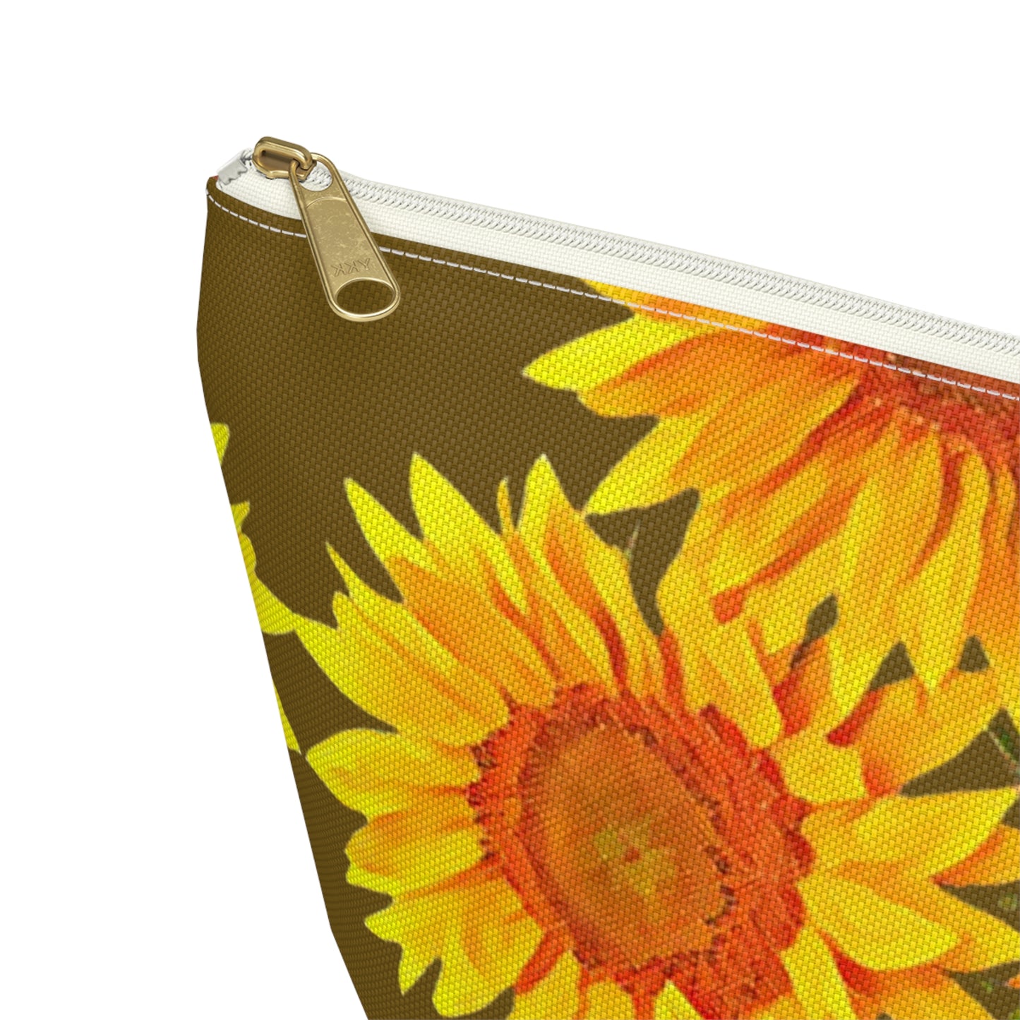 Sunflower Field Accessory Pouch w T-bottom