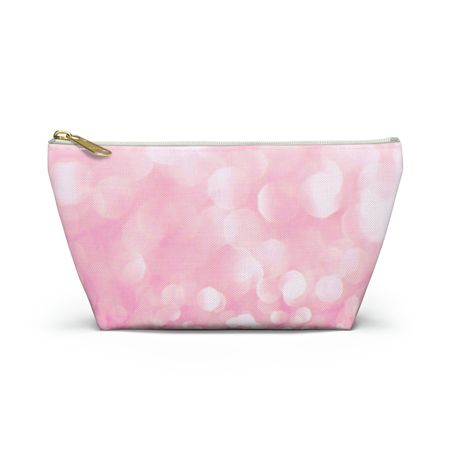 Petal Pink Sparkle  Accessory Pouch w T-bottom