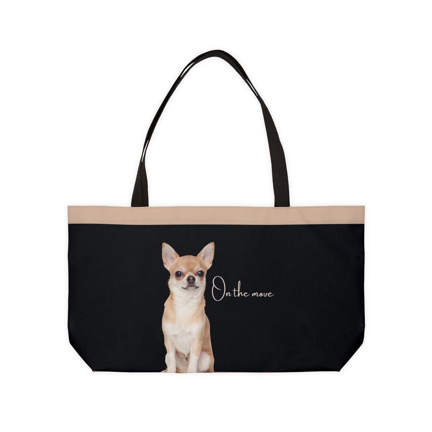 Chihuahua On the Move Weekender Tote Bag