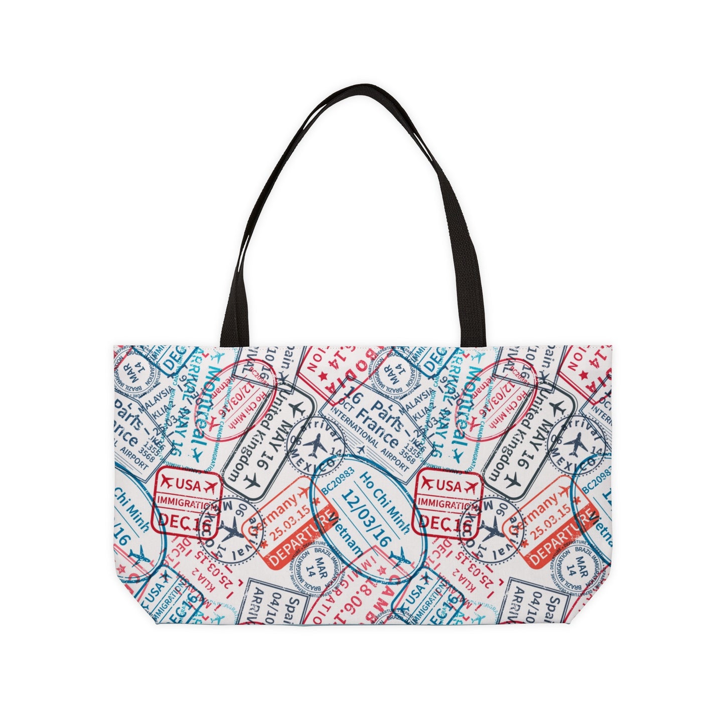 Travel Stamps Weekender Tote Bag